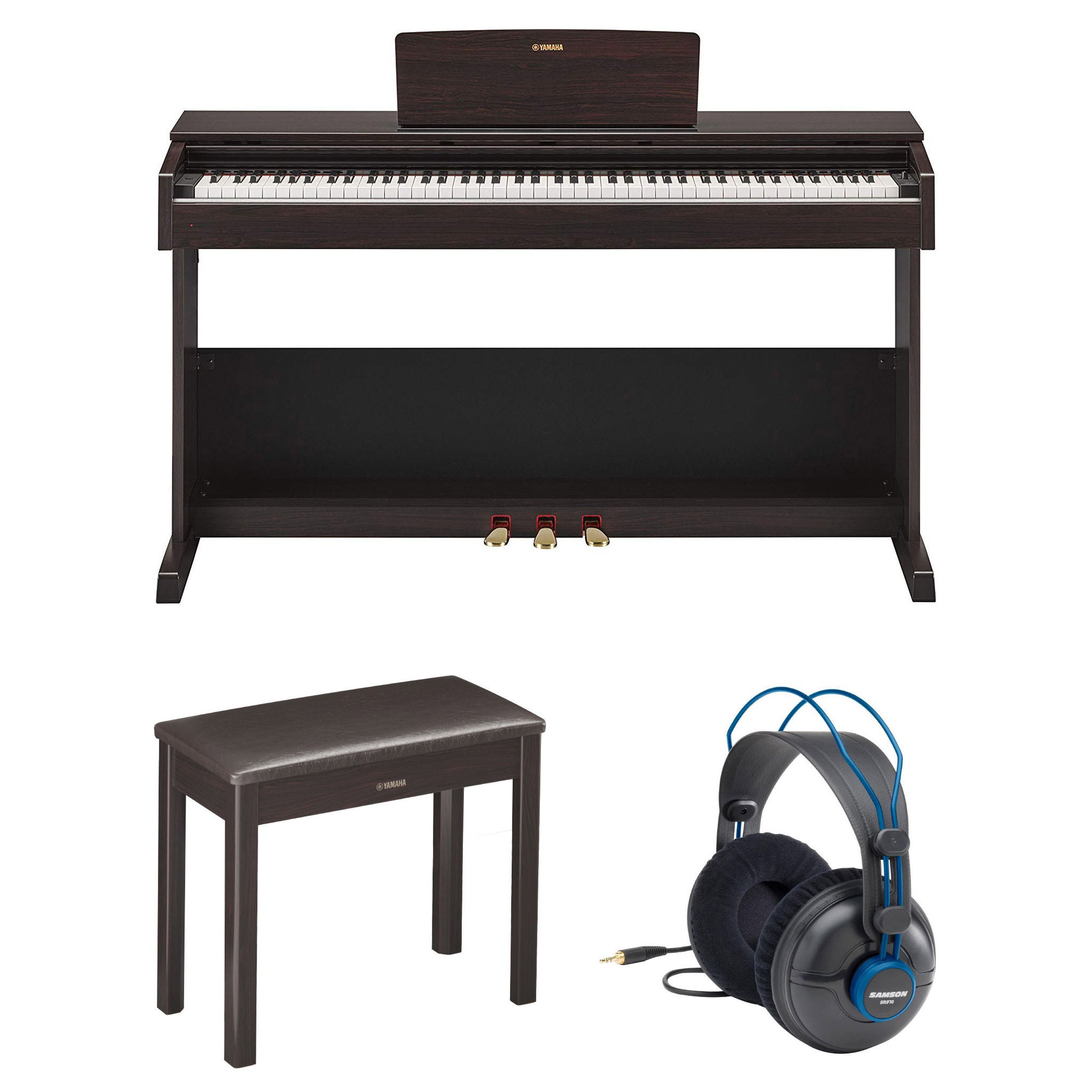 Yamaha YDP103B Full-size Touch-Sensitive Keyboard Bundle