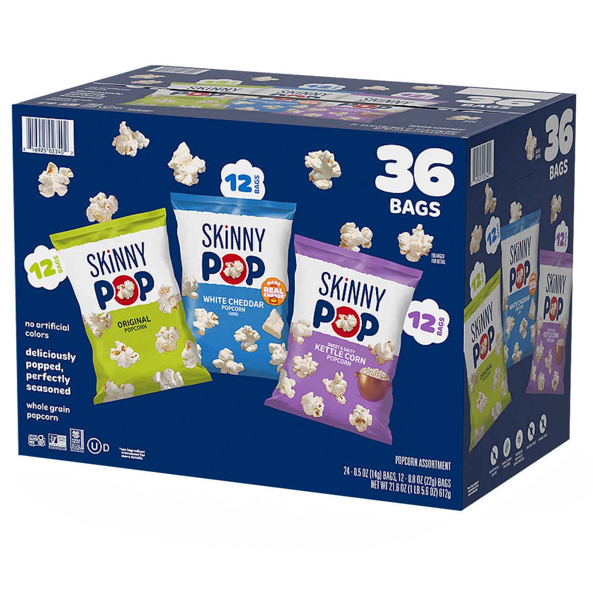 Skinny Pop Popcorn Variety Pack, 36-count