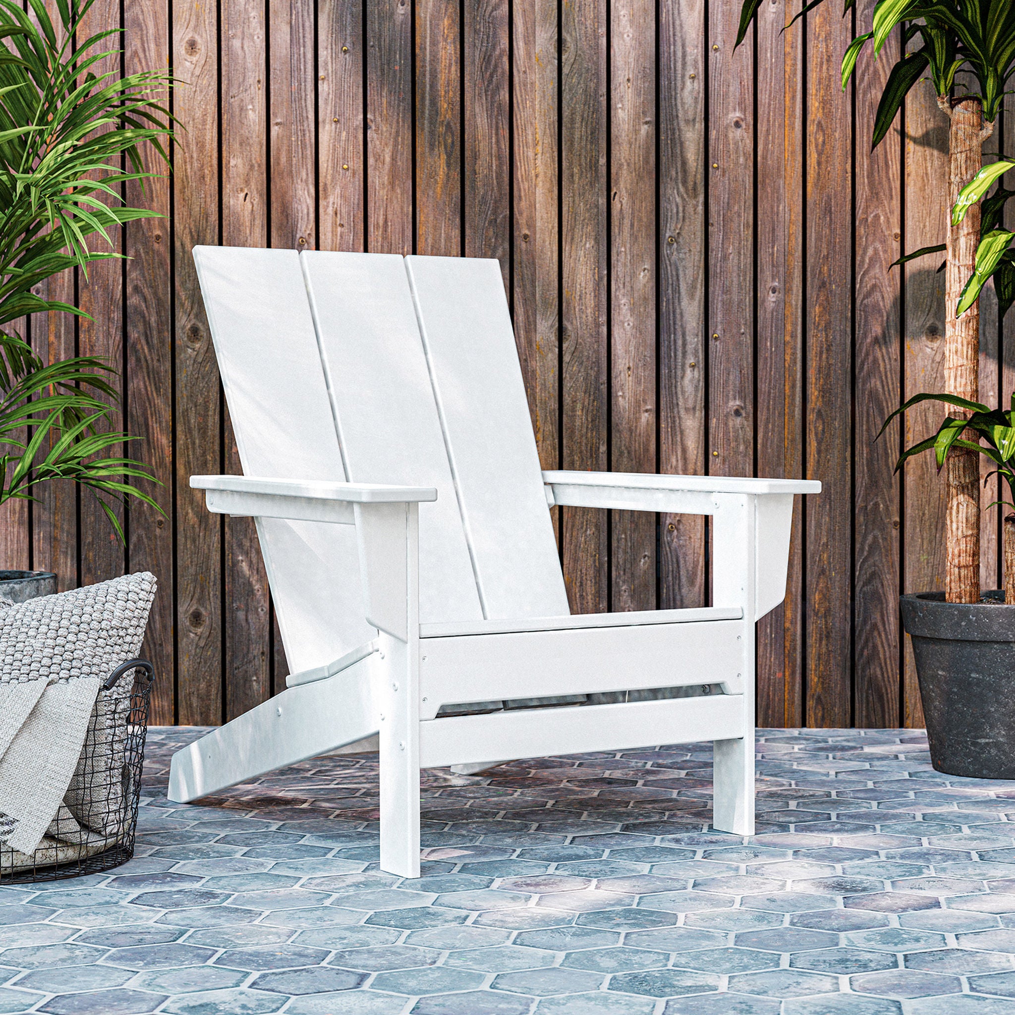 POLYWOOD Long Beach Modern Adirondack Chair