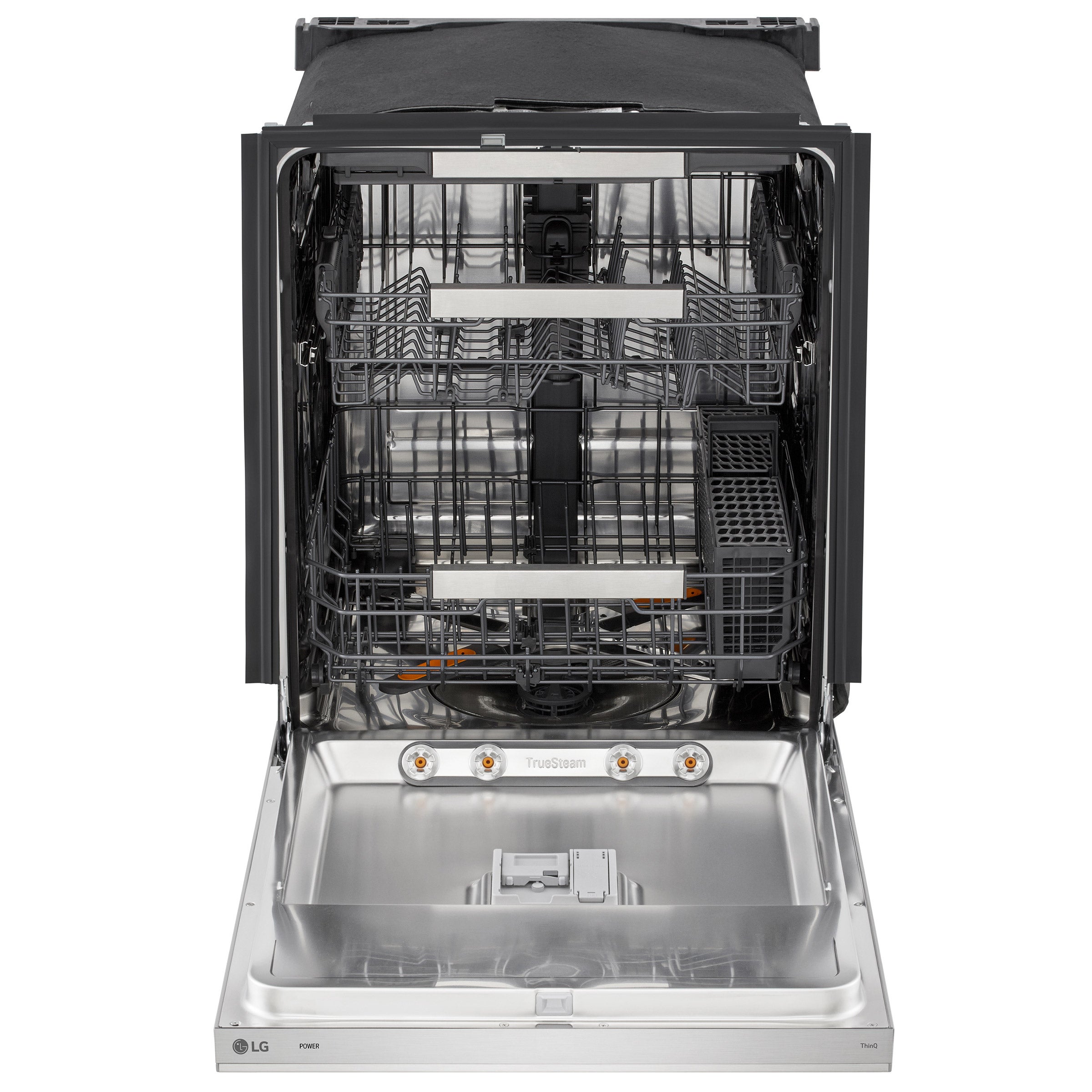 LG FlushFit Top Control Dishwasher 1-Hour Wash and Dry Cycle with Pocket Handle