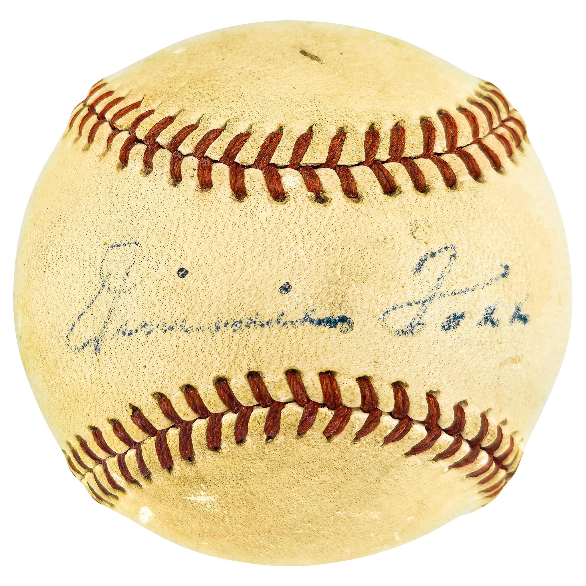Jimmie Foxx Autographed Official AL Baseball Philadelphia A's PSA/DNA & Beckett Authenticated