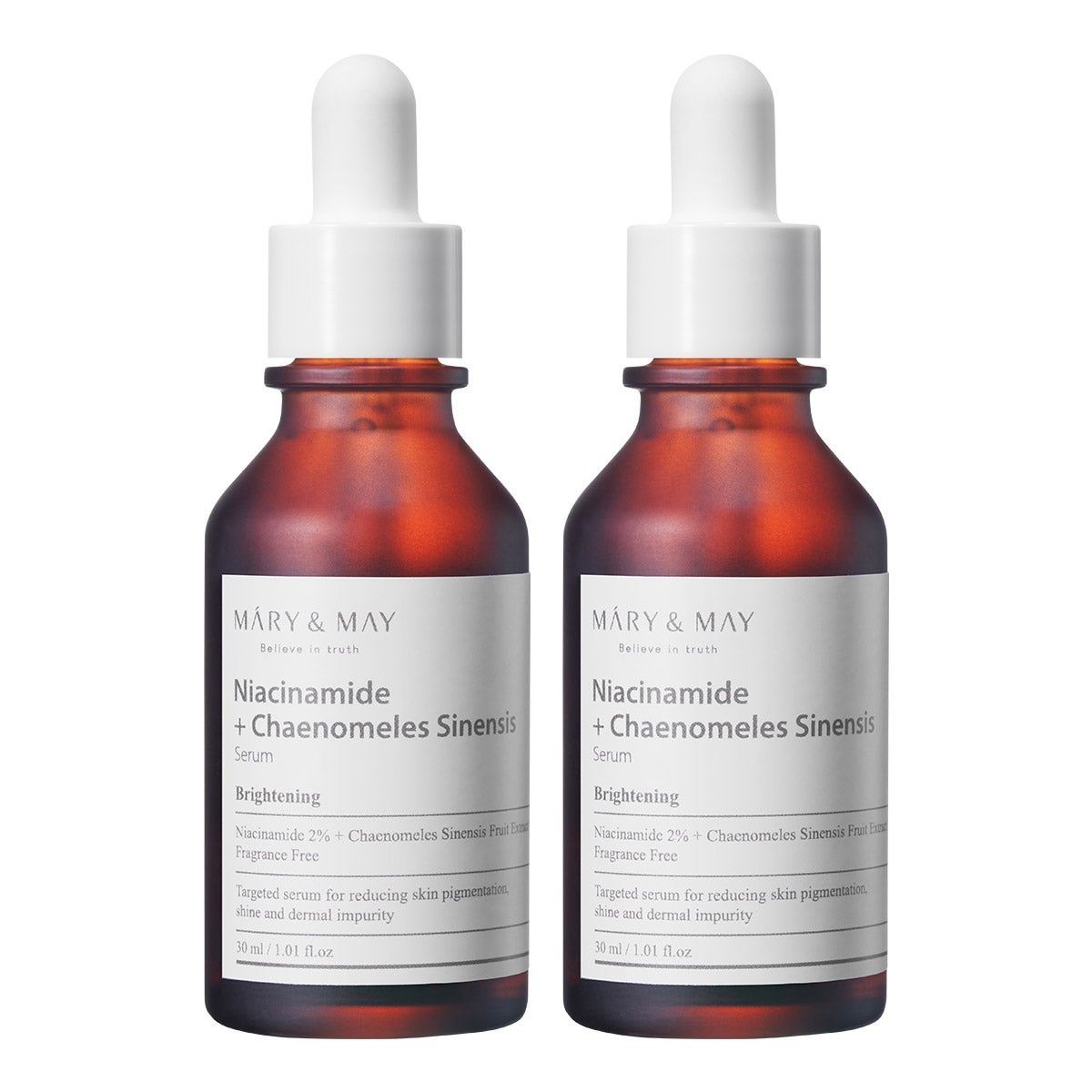 Mary & May Niacinamide+Chaenomeles Sinensis Serum, 1.01 fl oz, 2-pack