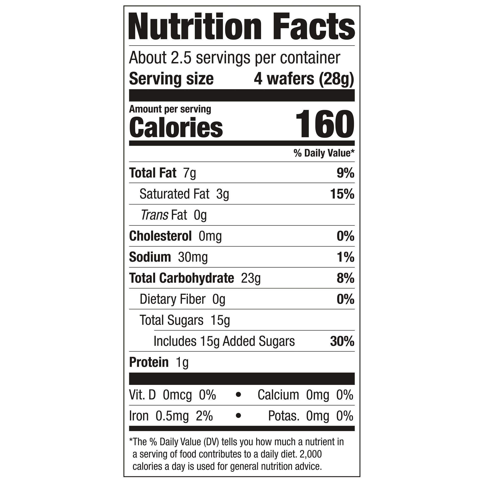 Keebler Sugar Wafers, Vanilla, 2.75 oz, 24-count