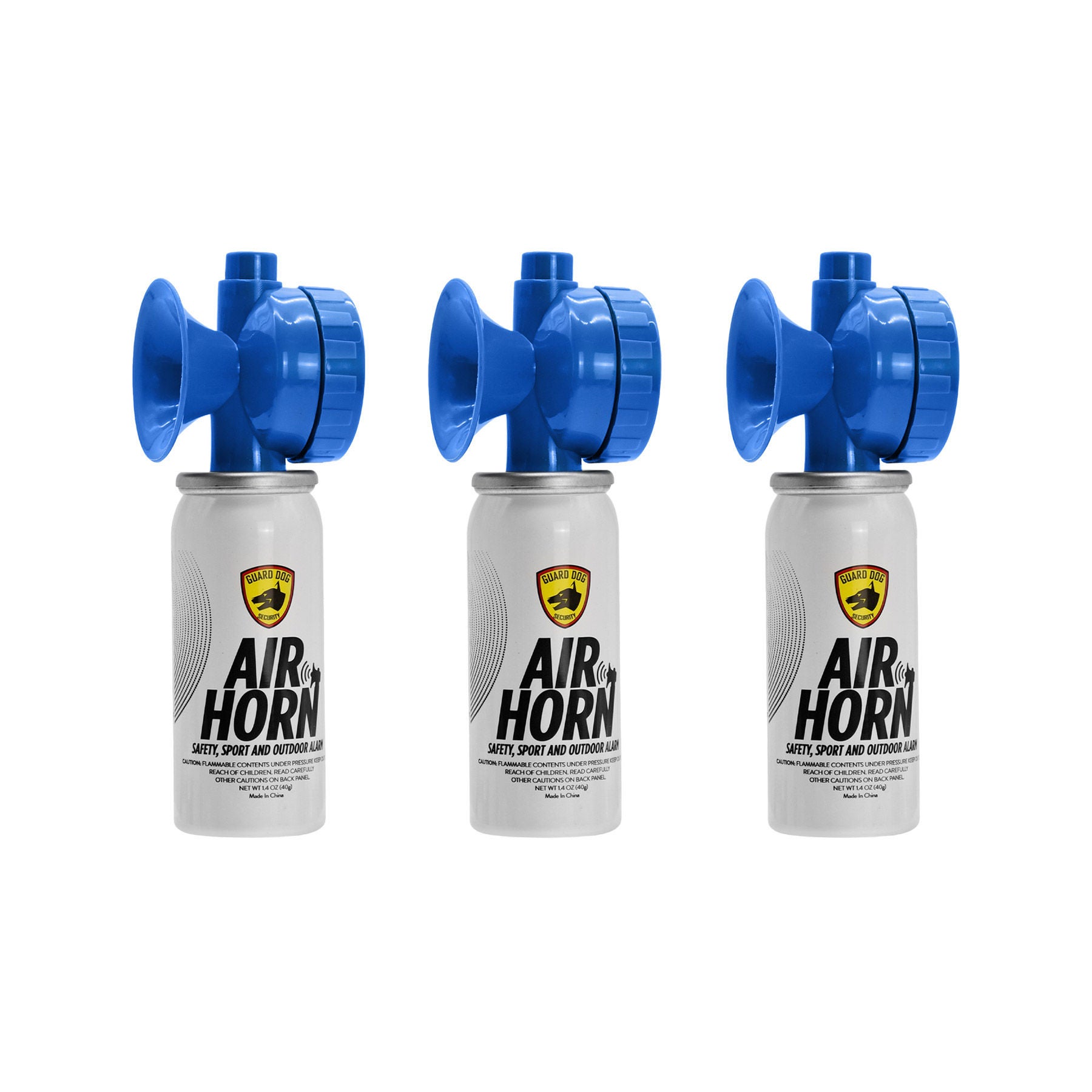 Guard Dog Security Air Horn, 3-pack