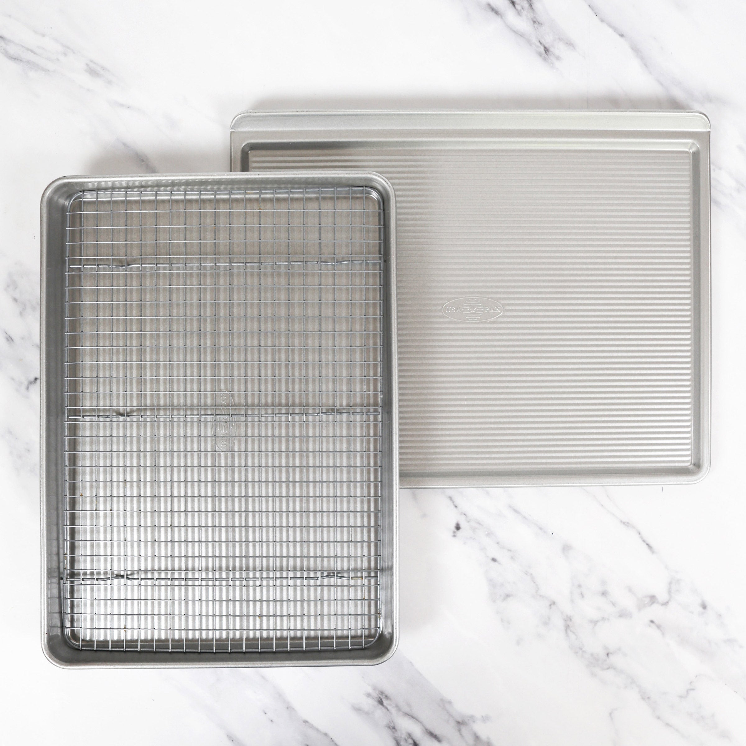 USA Pan Half Sheet, Cookie Sheet & Cooling Rack Set