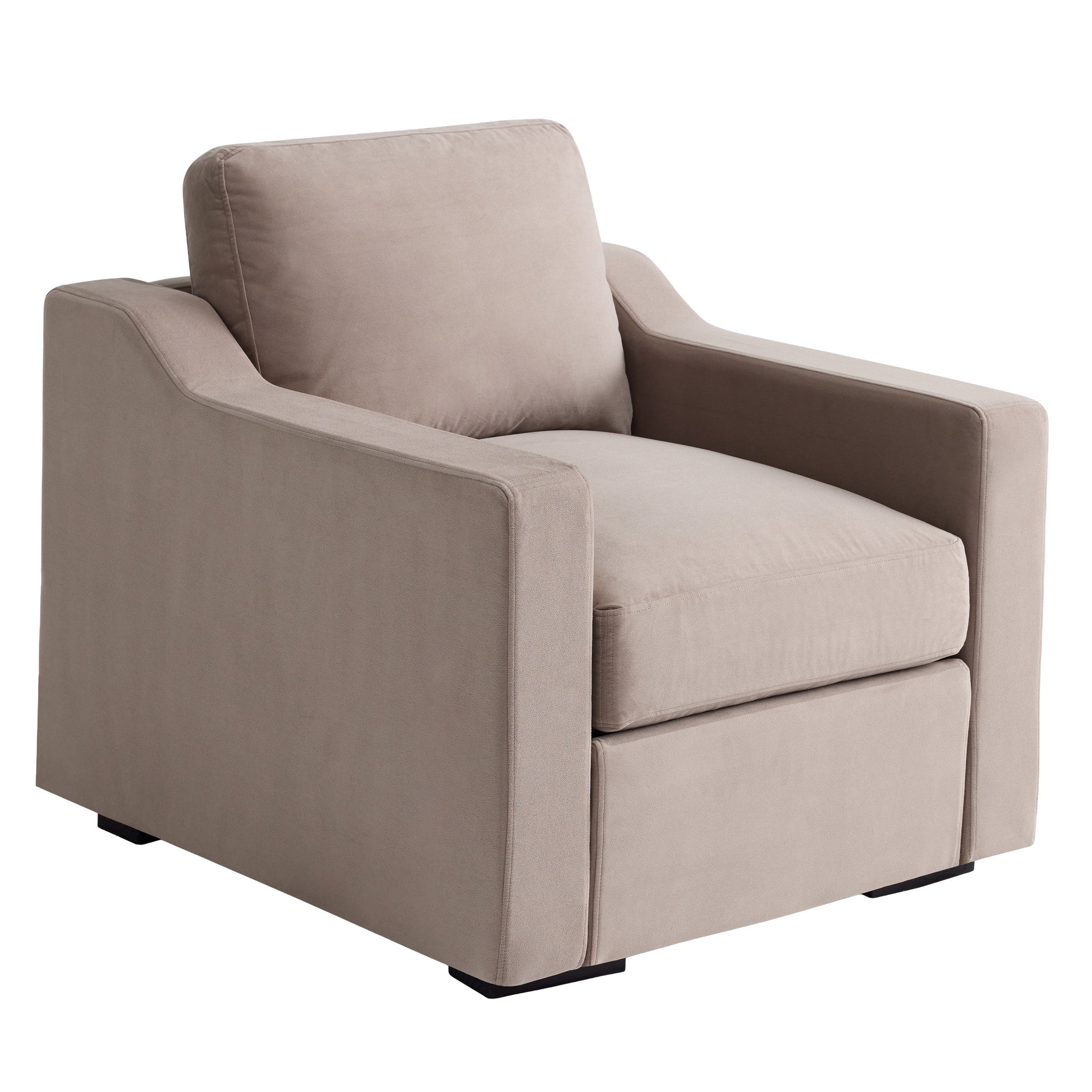 Lovesac Snugg Chair with Swept Arms, Taupe