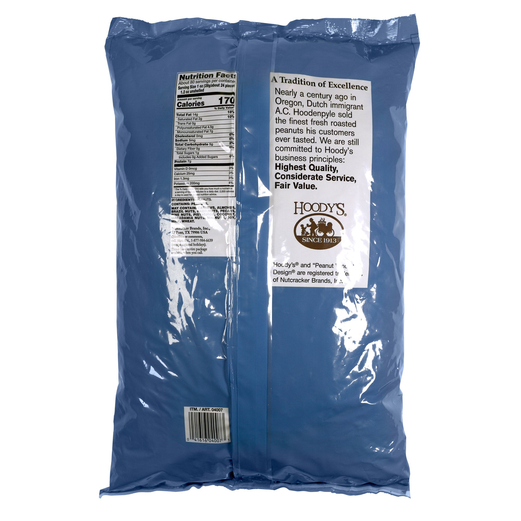Hoody's Roasted In-Shell Peanuts, 5 lbs