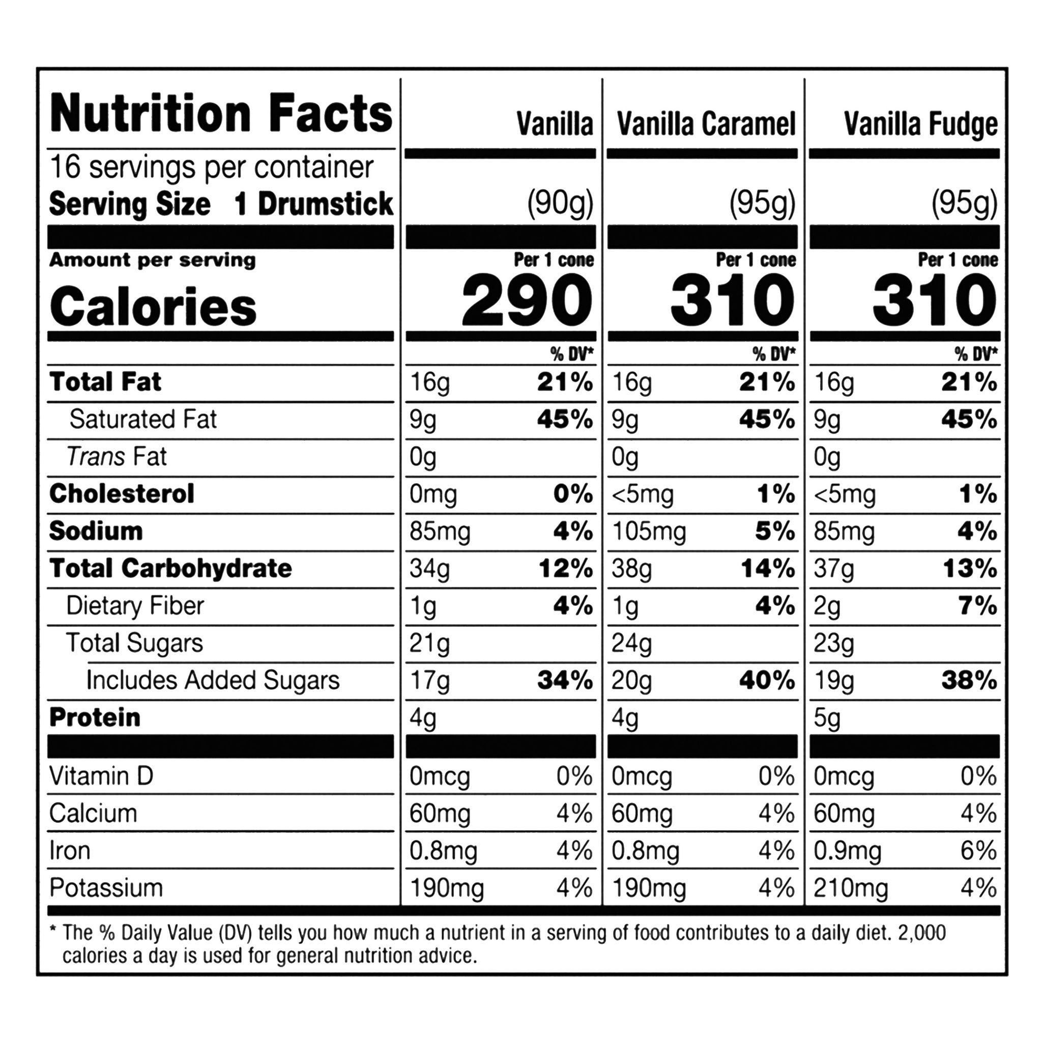 Nestle Drumstick Variety Pack, 16-count