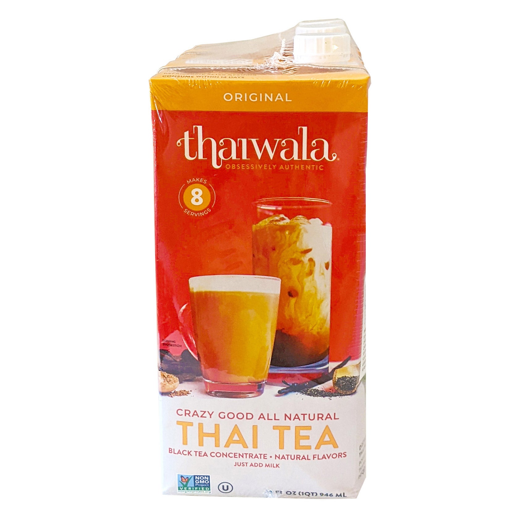 Thaiwala, Thai Tea Black Tea Concentrate, Original, 32 fl oz, 3-Count