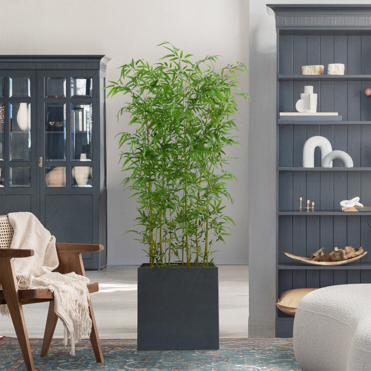 Artificial 6.5' Bamboo Plant Room Divider