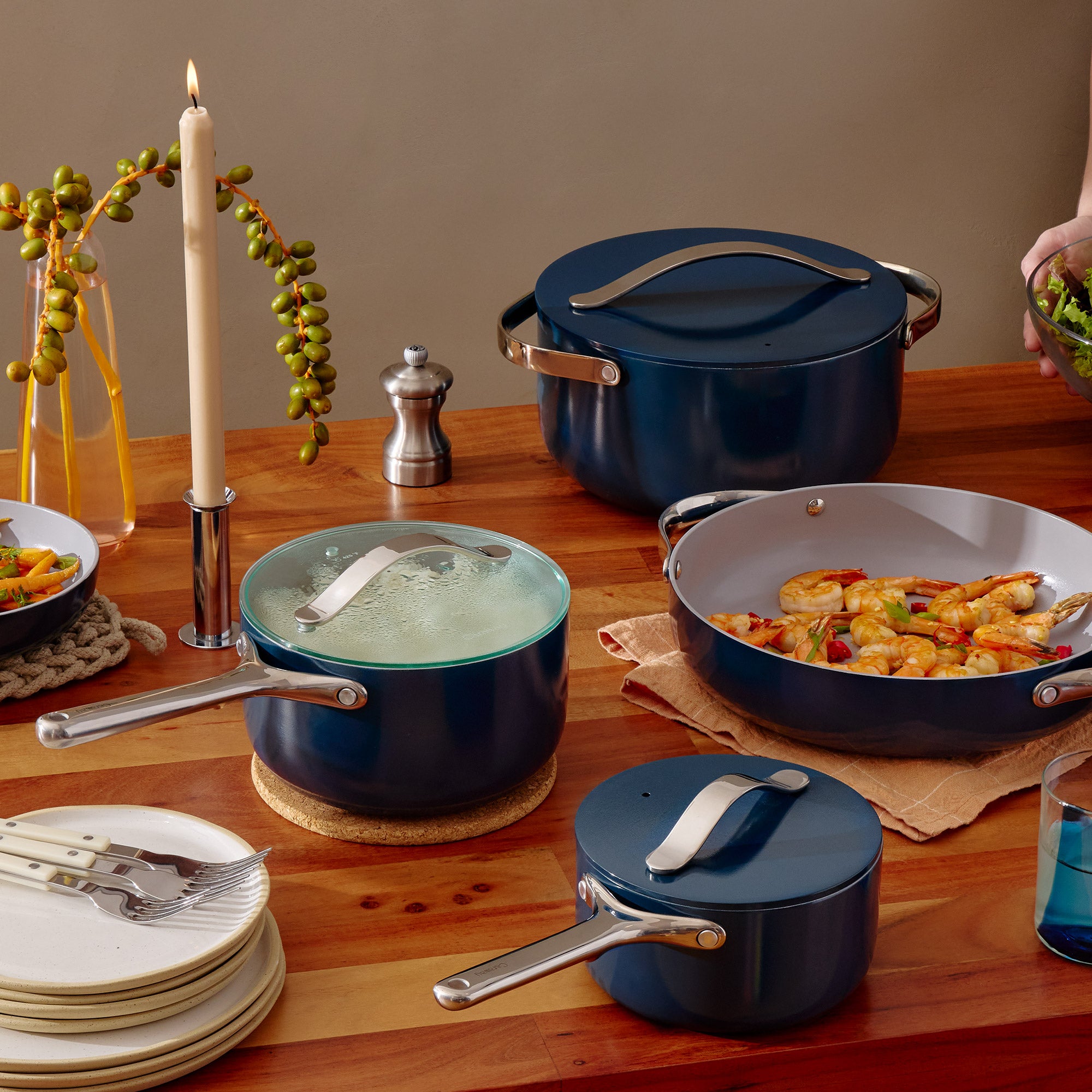 Caraway 18-piece Ceramic Cookware Set