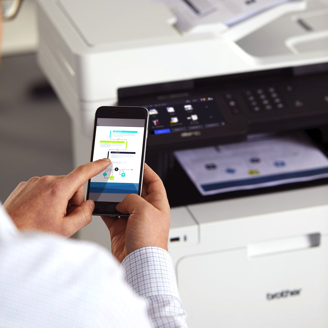Brother MFC-L8900CDWB Business Wireless All-in-One Color Laser Printer with Bonus Ream of Paper