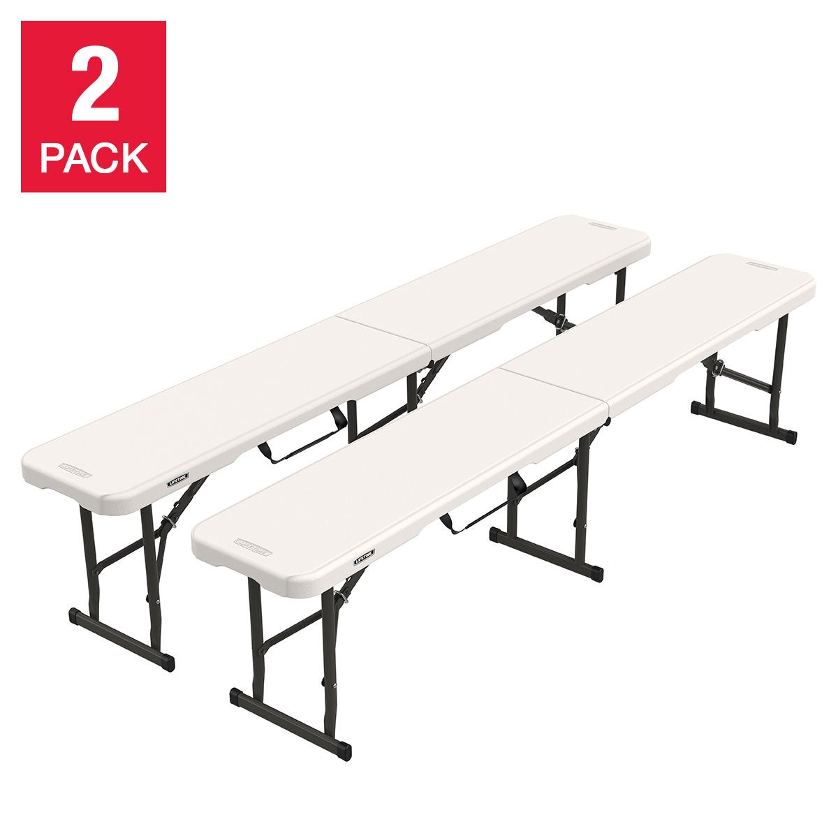Lifetime 6' Fold-in-Half Bench 2-pack