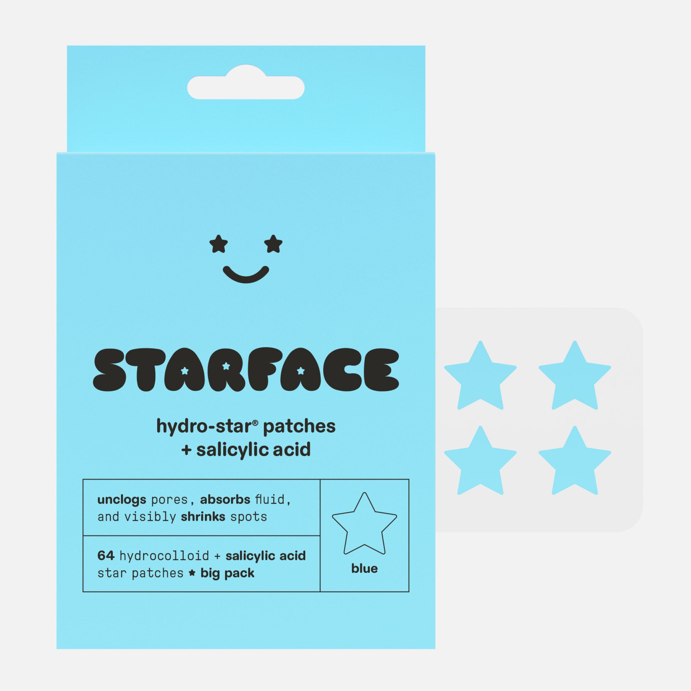 Starface Hydro-Star + Salicylic Acid Patches Big Pack, 64-count