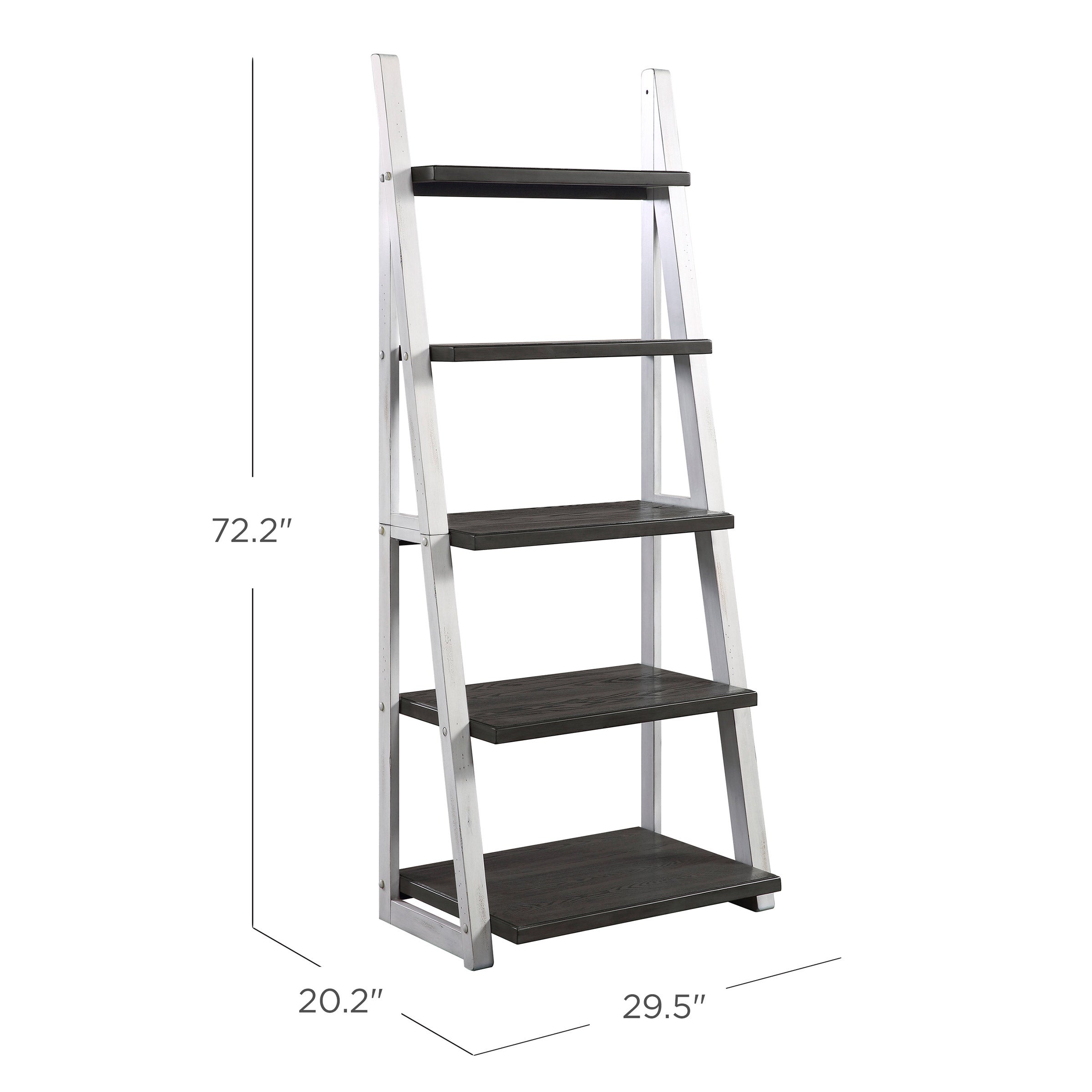 Ashlyn 72" Ladder Bookcase
