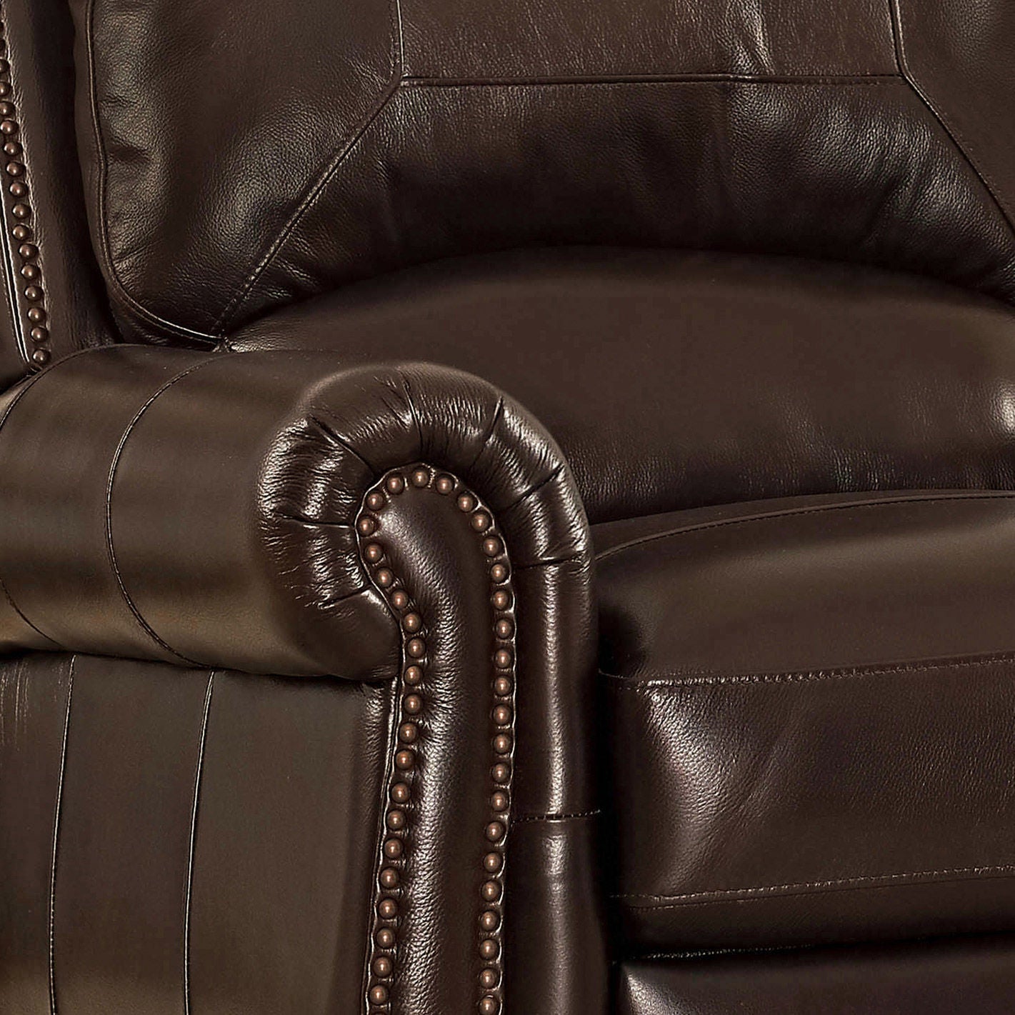 Clara Top Grain Leather Pushback Recliner