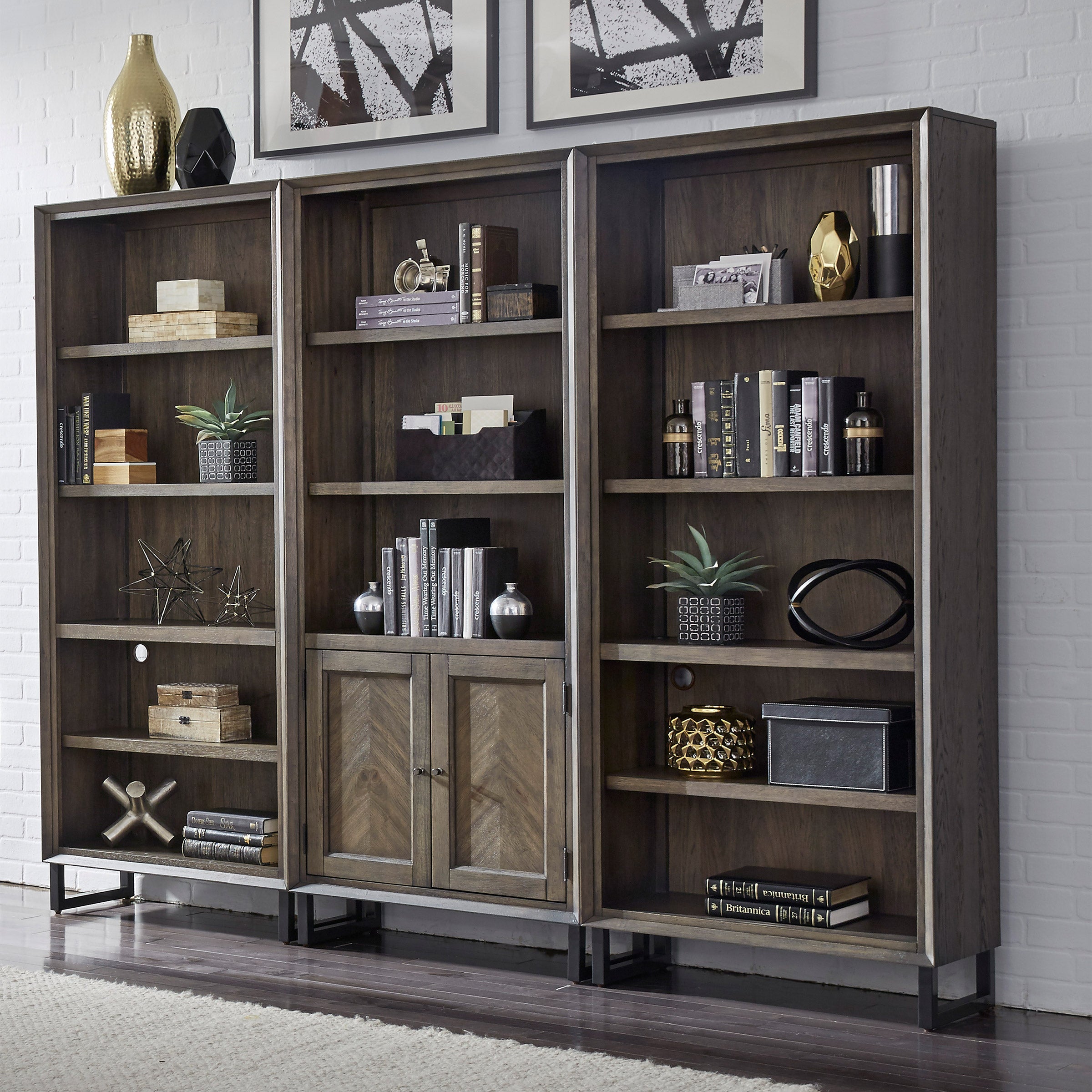 Asher 3-piece Bookcase Wall