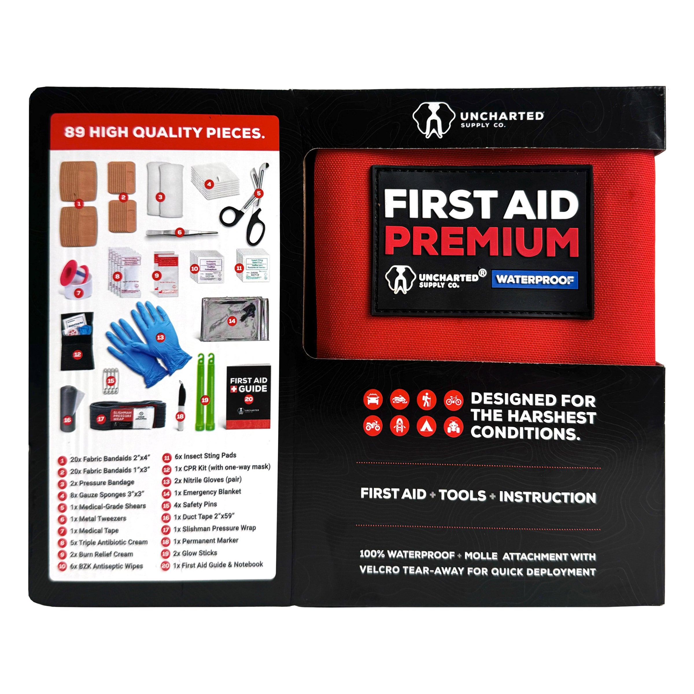 Uncharted First Aid Kit, 89-pieces