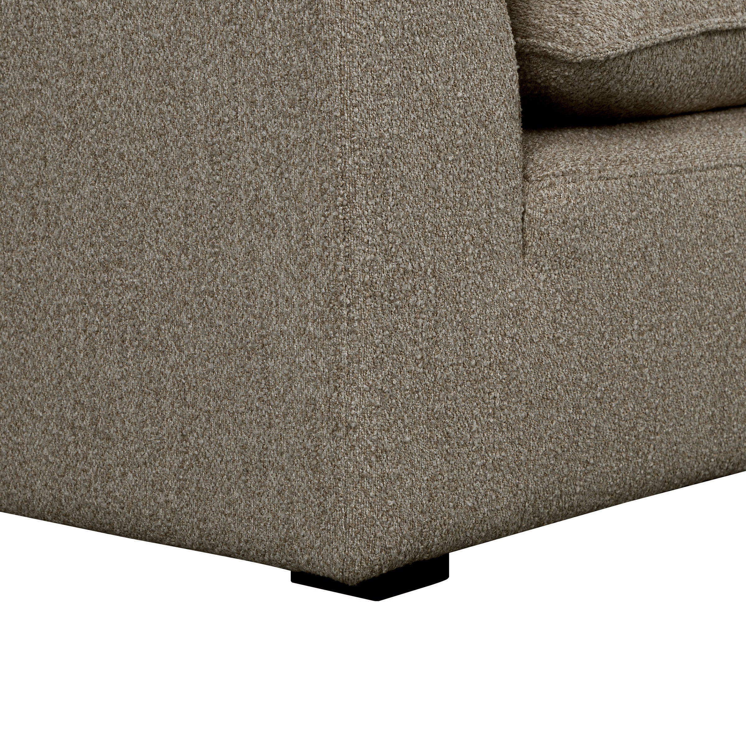 Luxe 4-piece Bouclé Fabric Modular Sectional with Luxury Cloud Seating