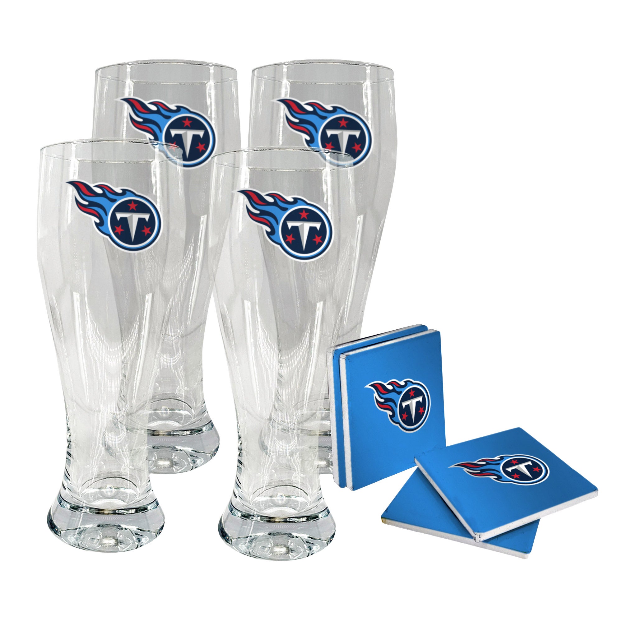NFL Pilsner & Coaster Set