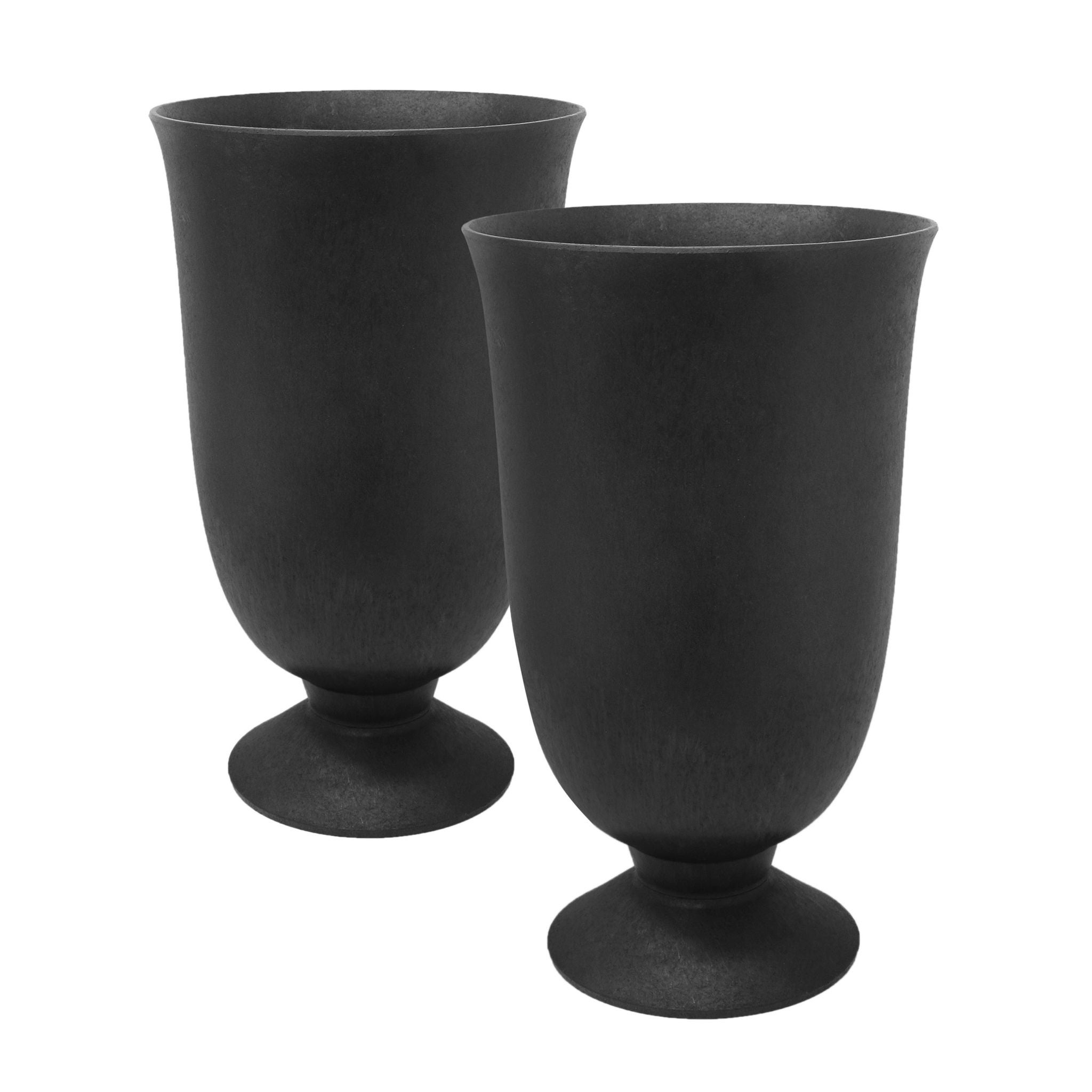 23" Cadence Self Watering Urn Planter, 2-pack