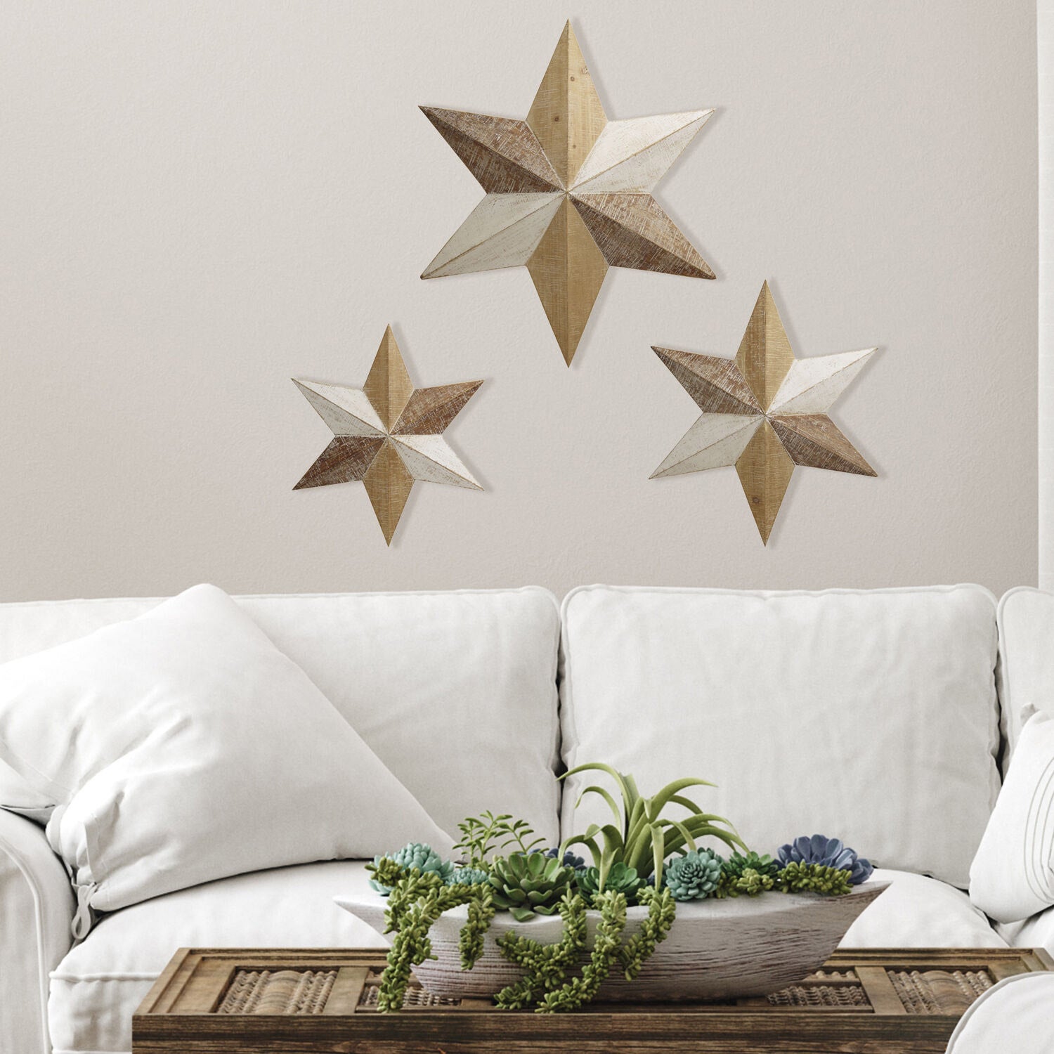 Elements 3-piece Farmhouse Star Décor Set
