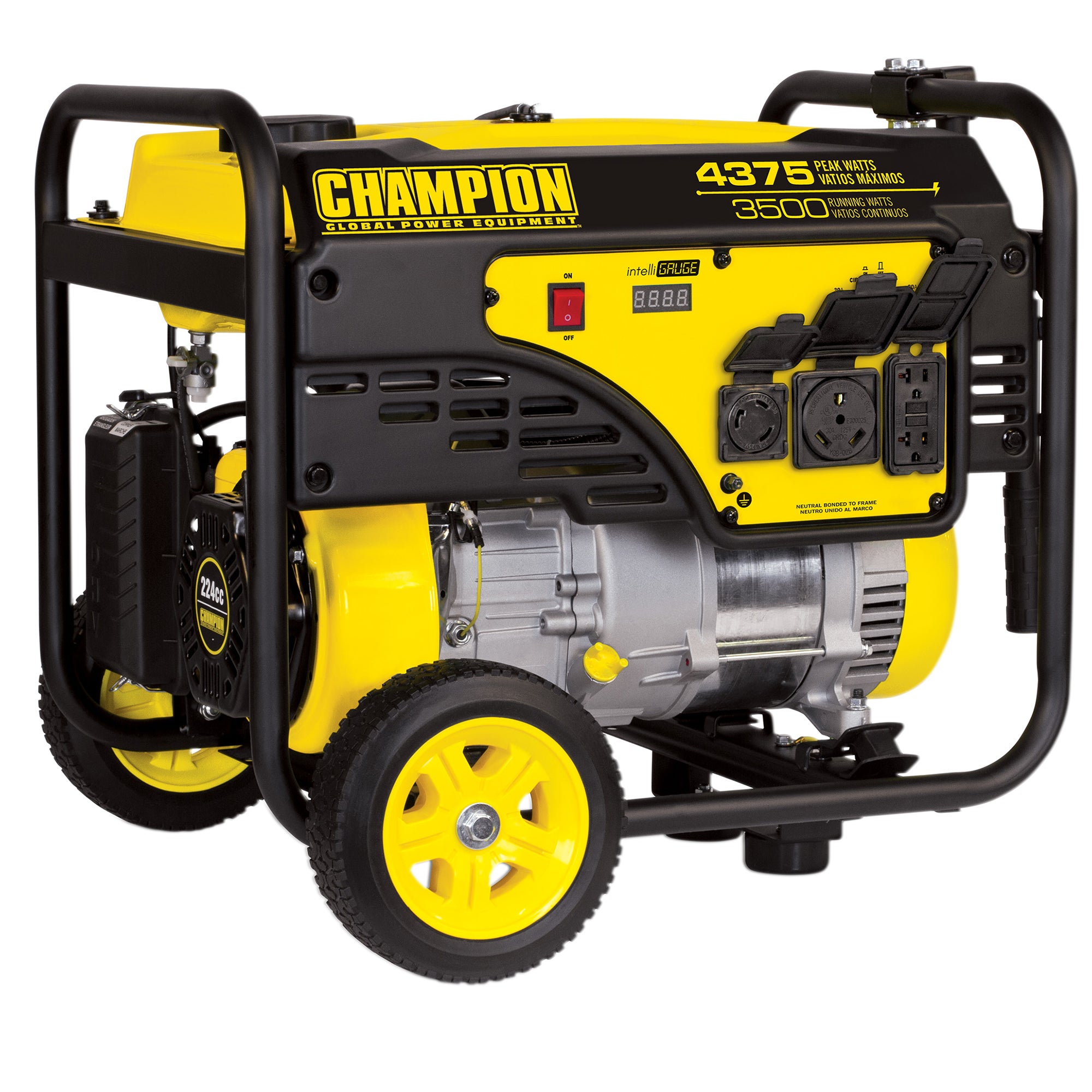 Champion 3500wt Running / 4375wt Peak Portable Generator, 5% THD, CARB & EPA Certified