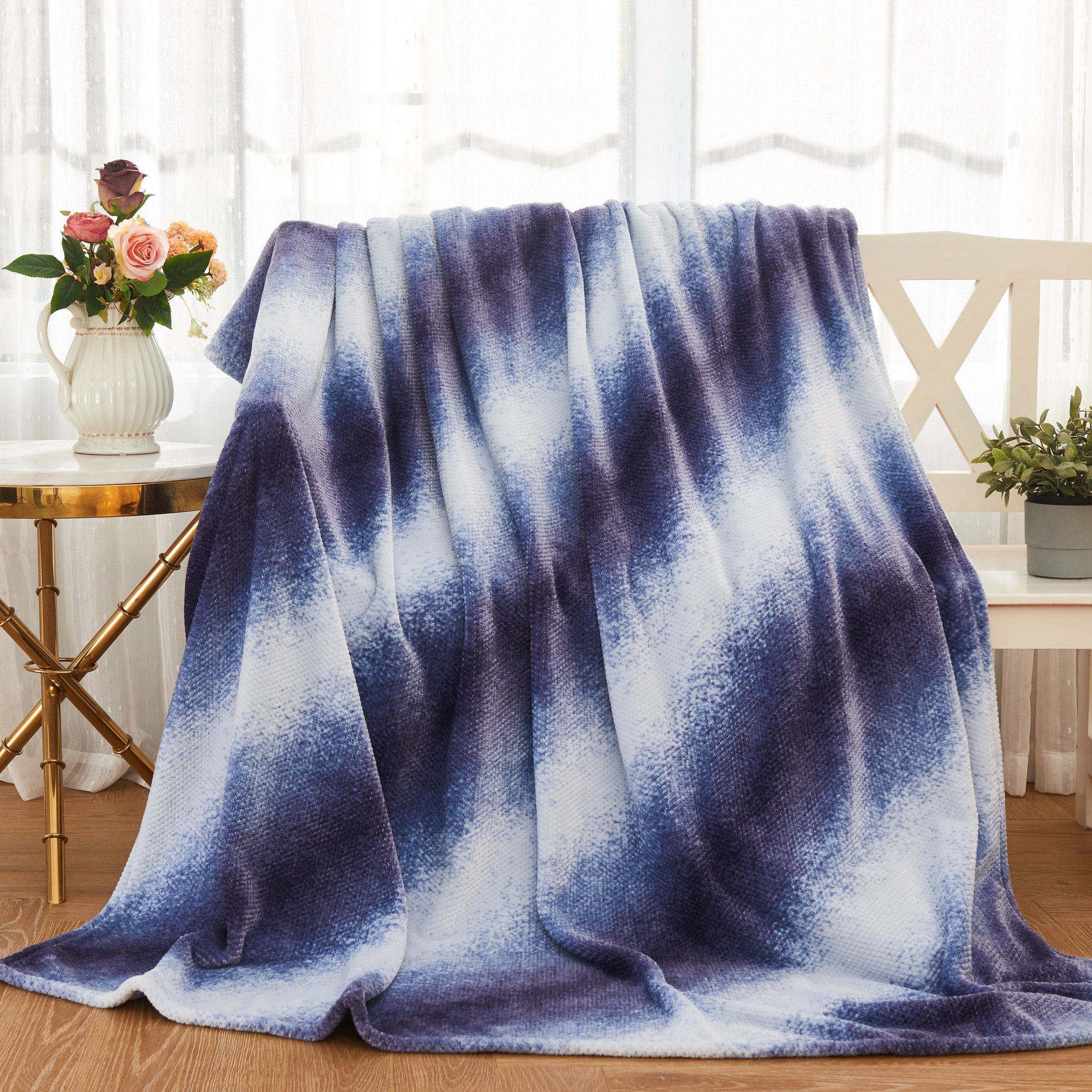Mon Chateau Ombre Textured Throw, 2-pack