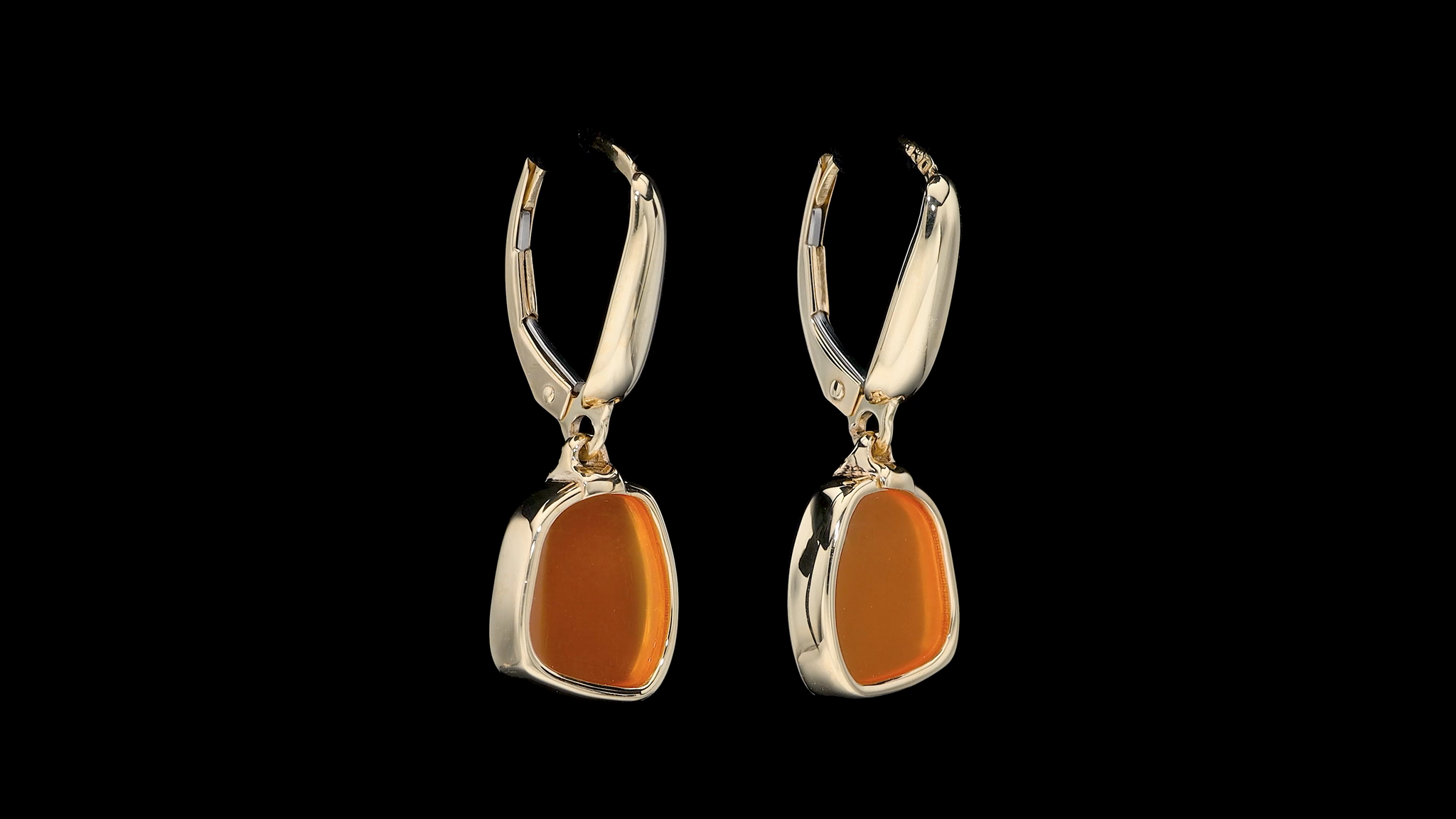 Gemstone 14kt Yellow Gold Dangle Earrings
