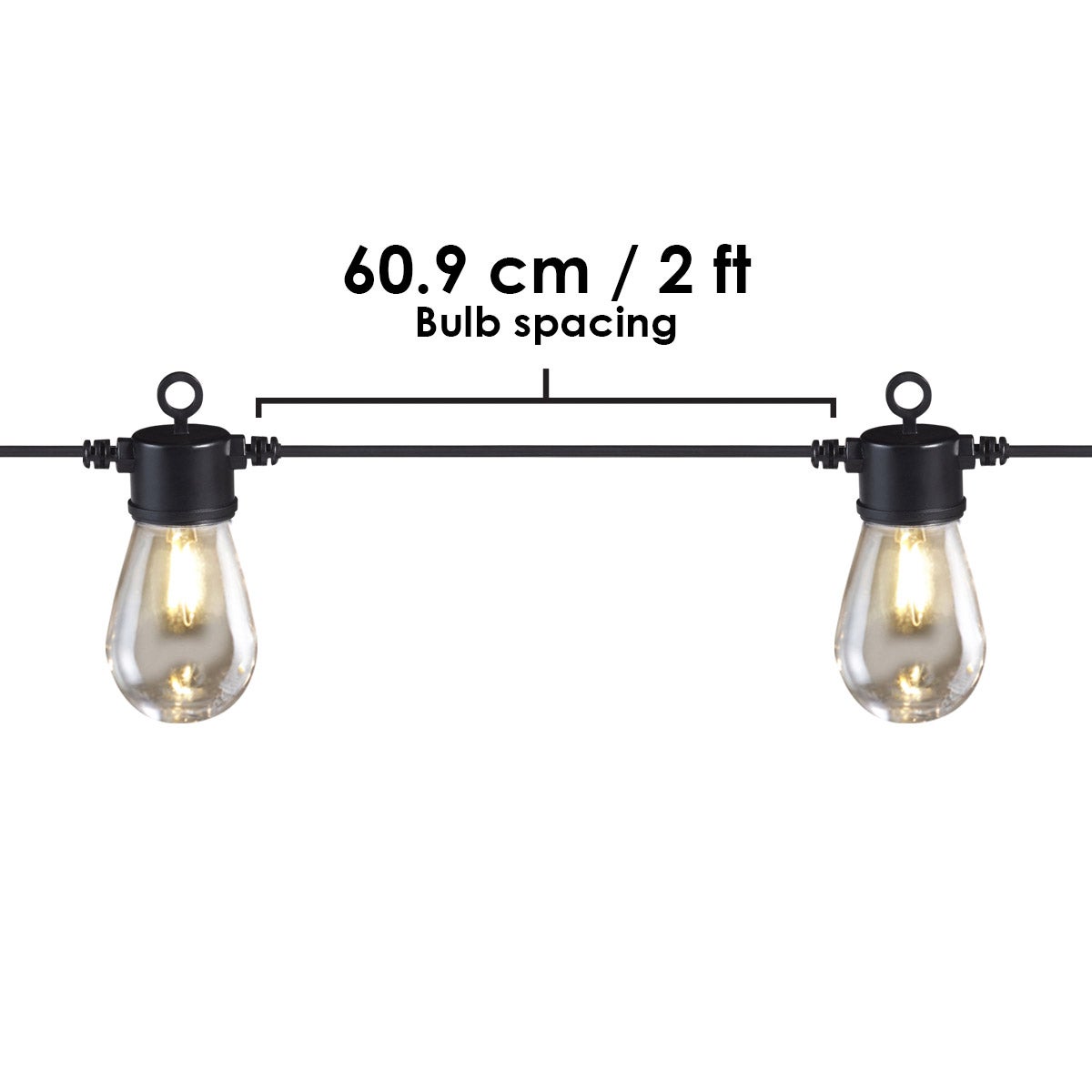 Sunforce 33' 15 LED Bulbs Solar String Light