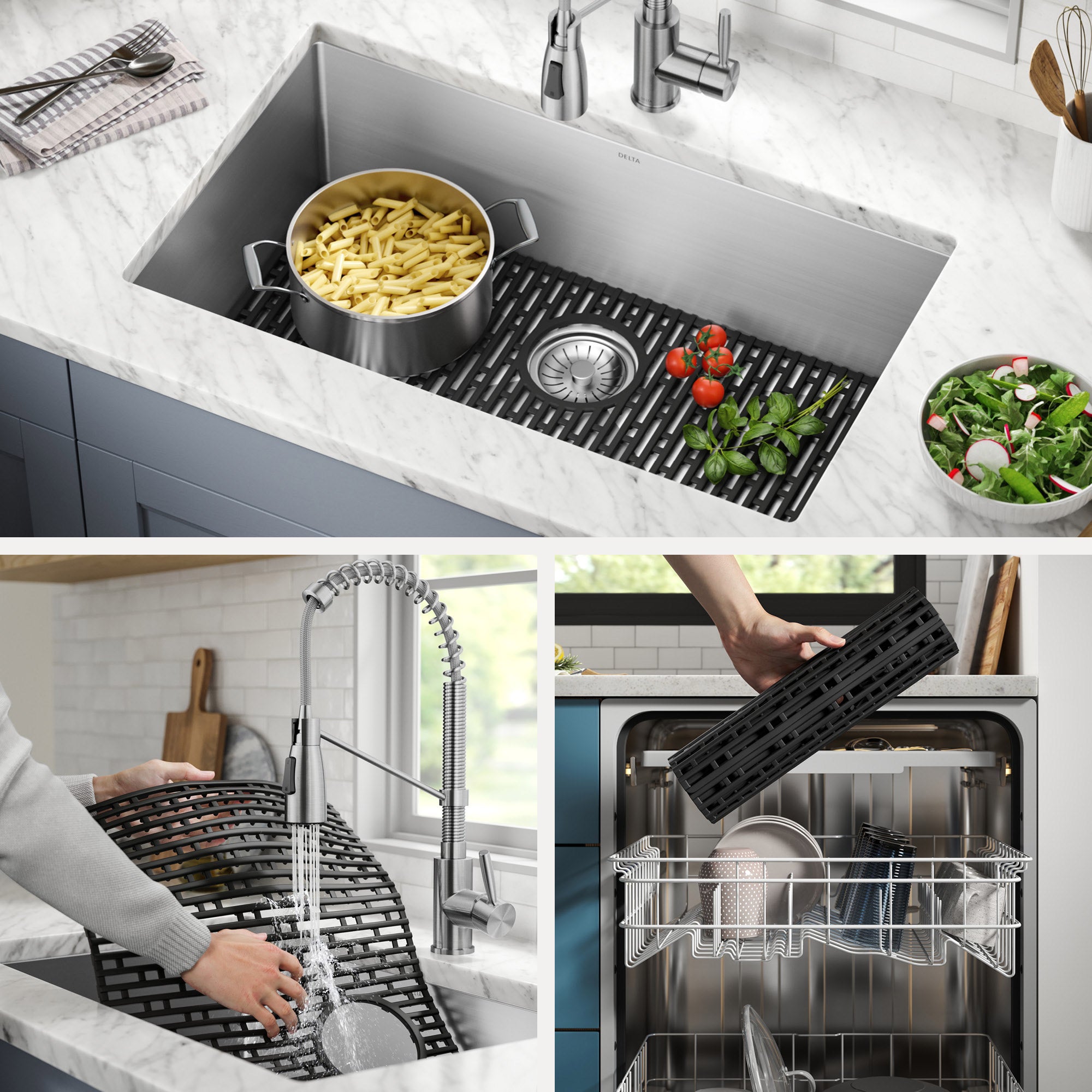 Delta 32” Undermount 16 Gauge Kitchen Sink with 18” Kitchen Faucet