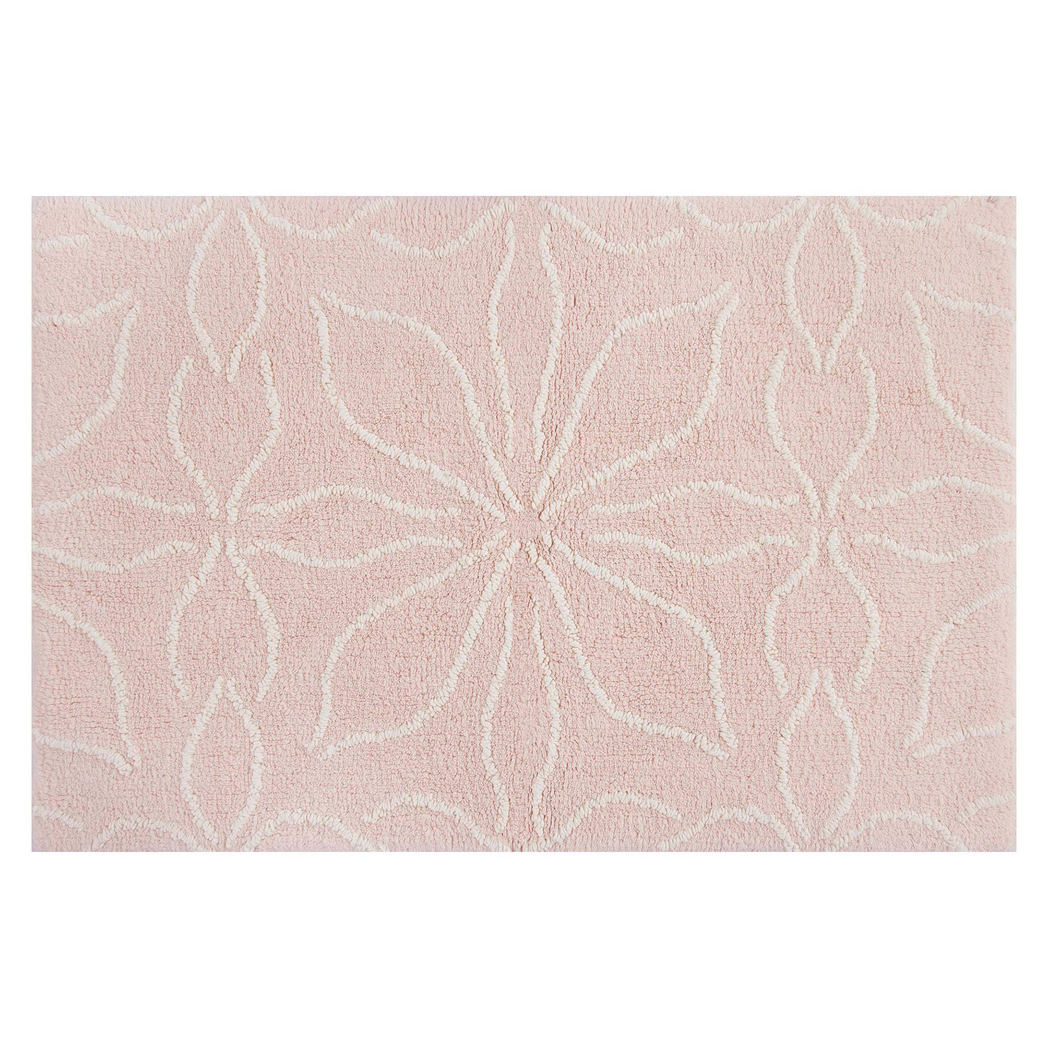 Floral Cotton Bath Rug