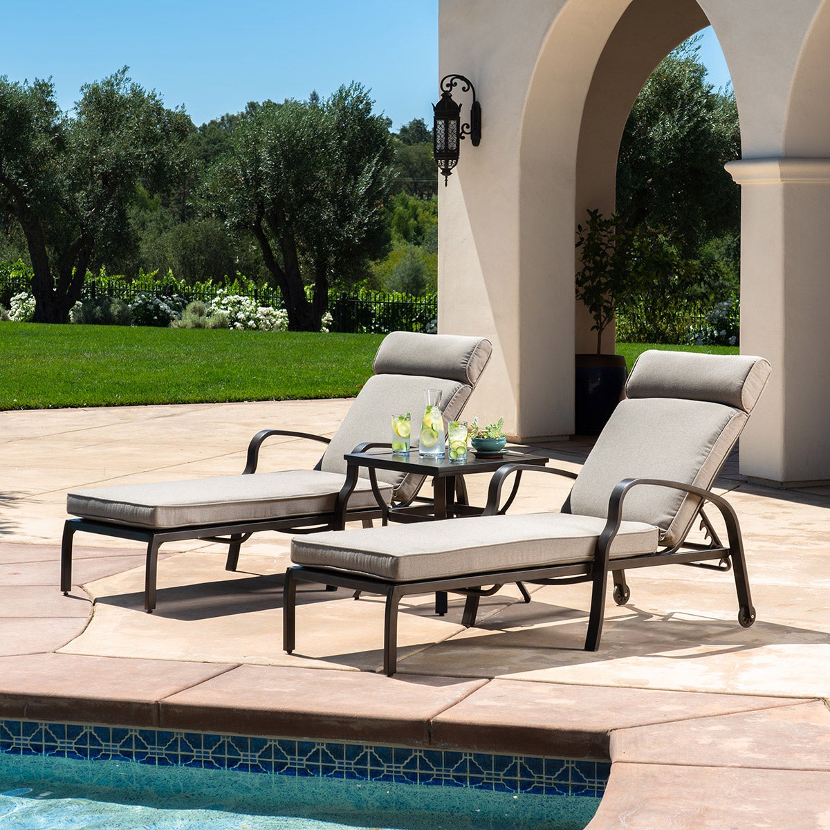 Sunvilla 3-piece Cushioned Chaise Lounge Set