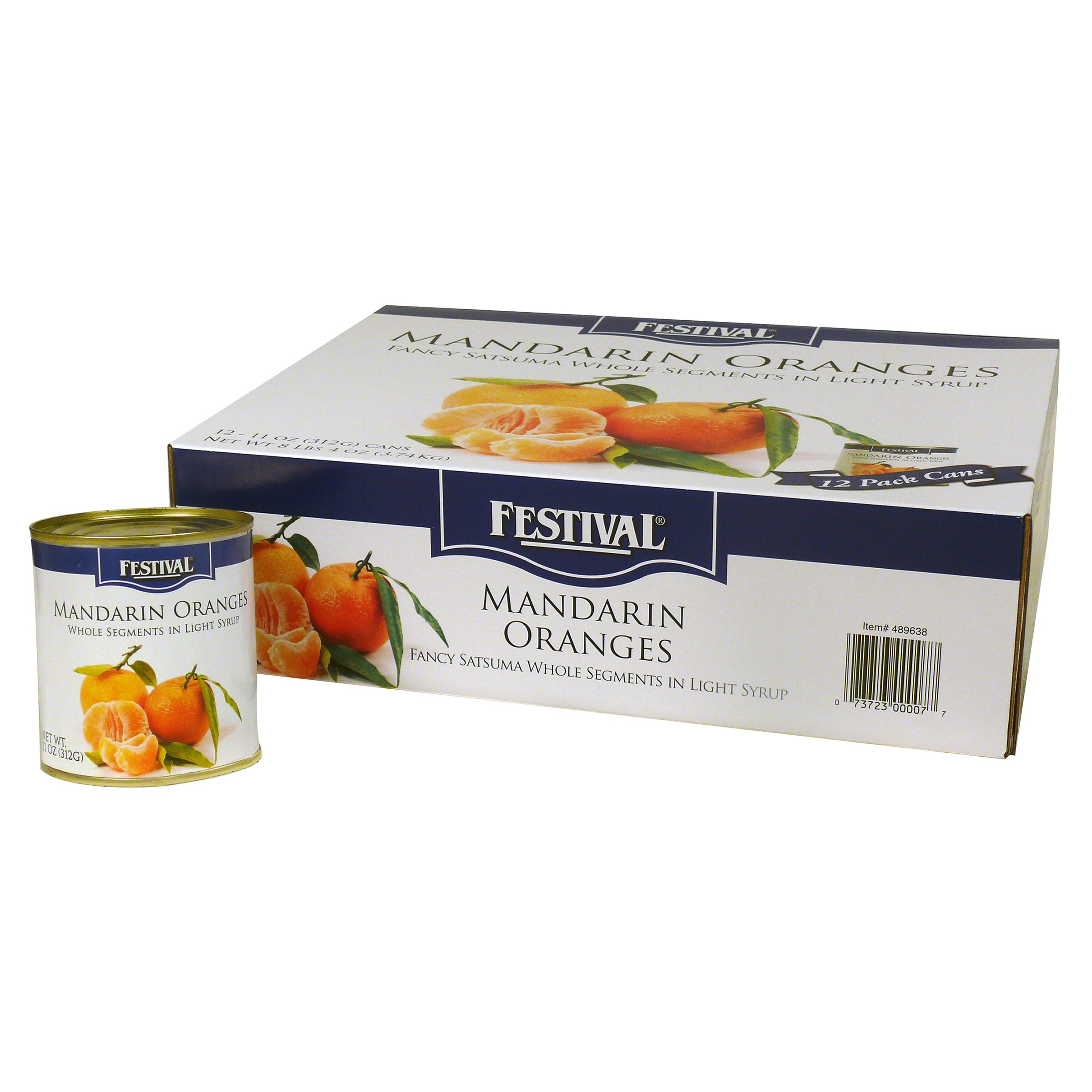 Festival Mandarin Oranges In Light Syrup, 11 oz, 12-count