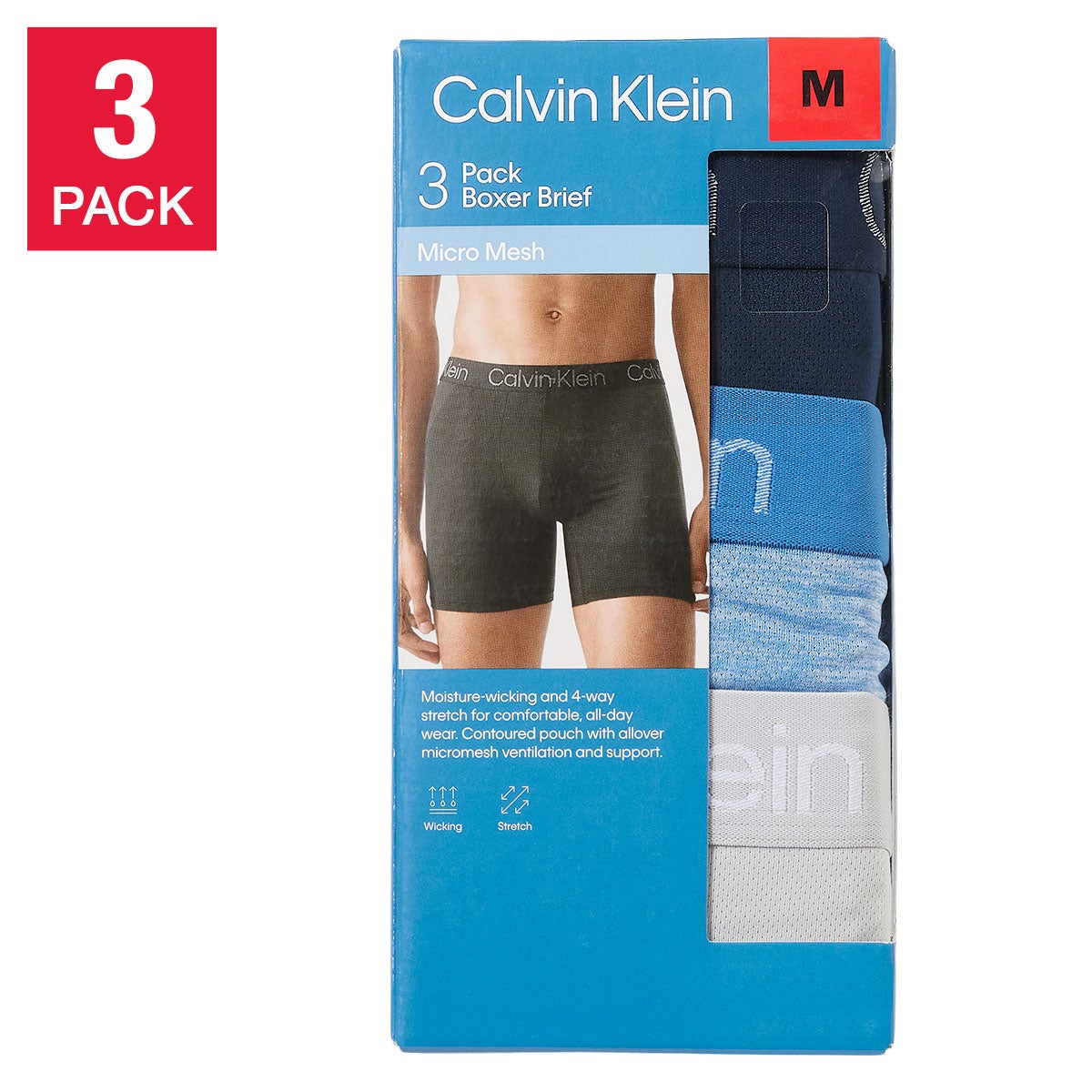 Calvin Klein Men's Micro Mesh Boxer, 3-pack