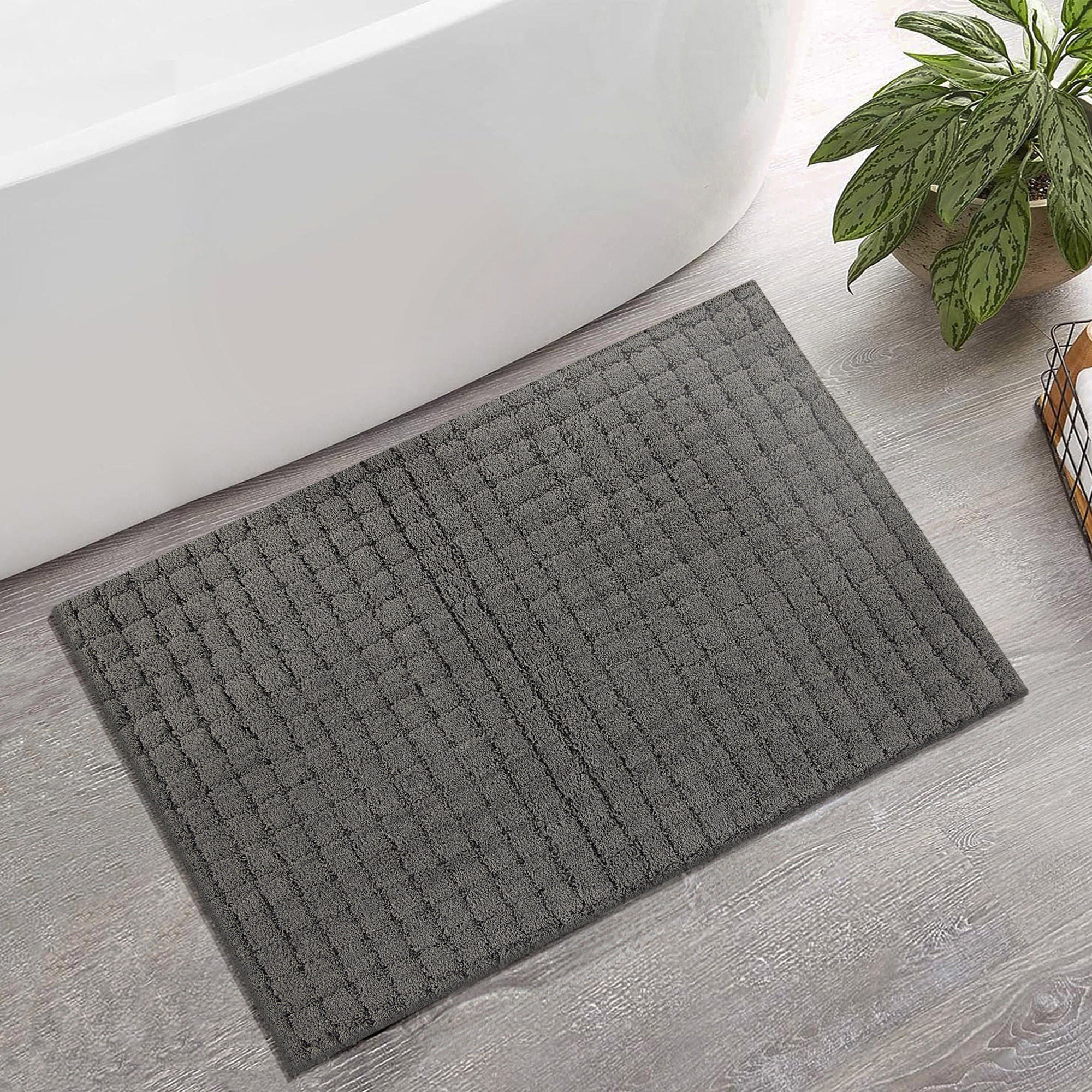 Mineral Spring Soft Grid Bath Rug