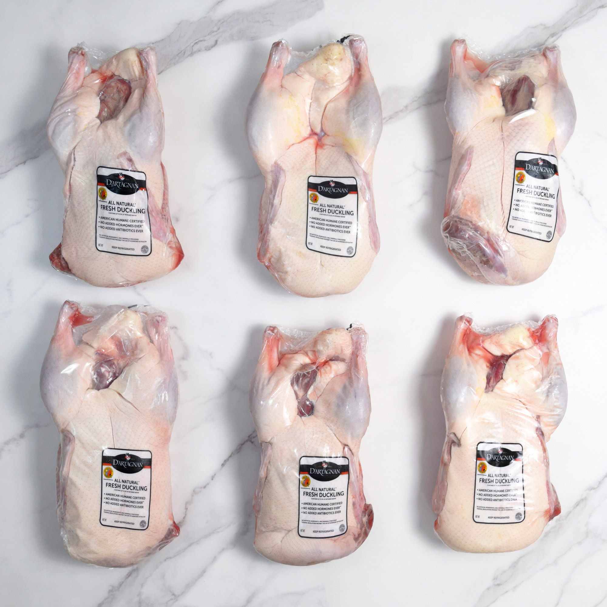 D'Artagnan Whole ABF Pekin Duck, (1/5.25 Lbs. Average Per Duck), 6 Total Packs, 31.5 Lbs. Total