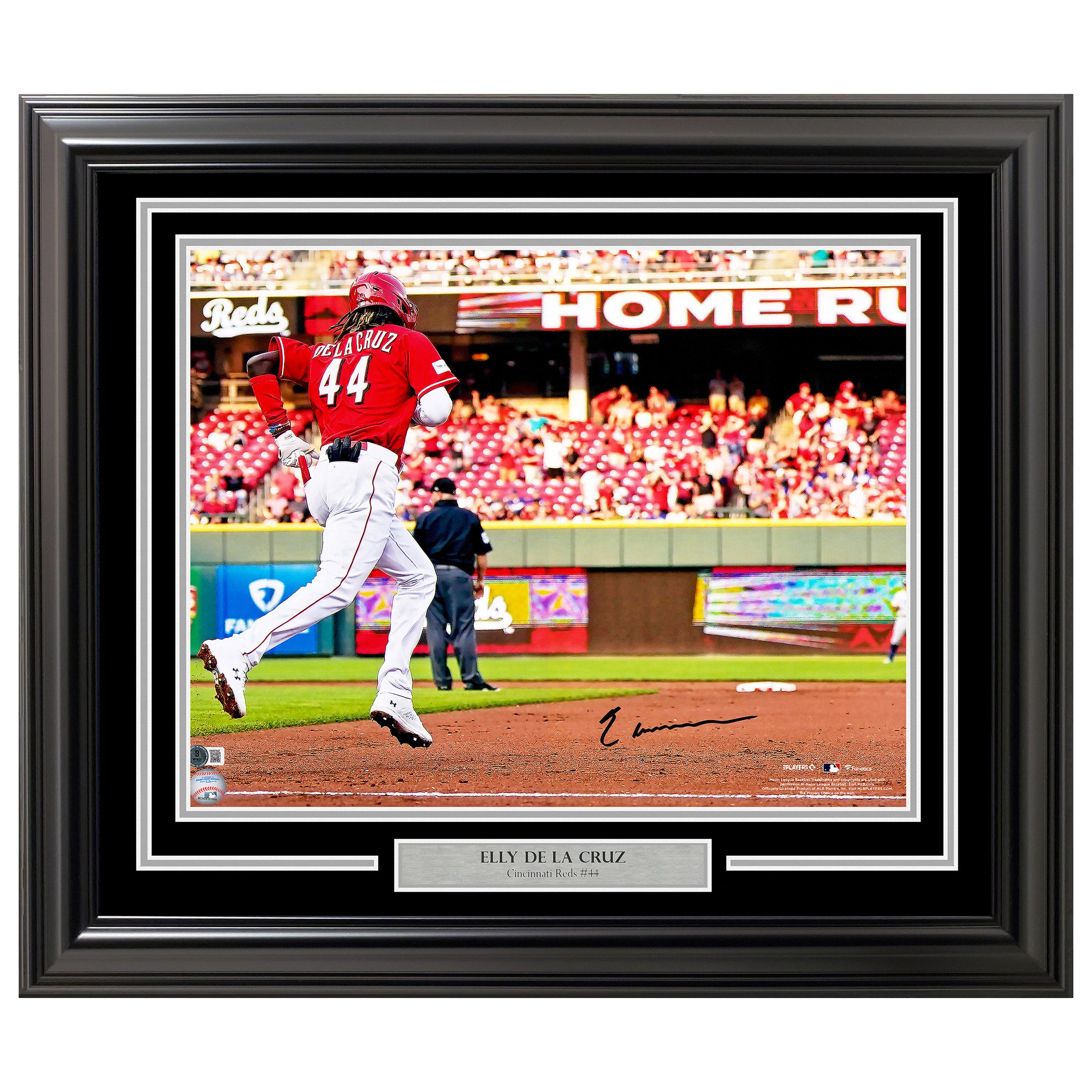 Elly De La Cruz Autographed Framed 16” x 20” Photo Cincinnati Reds - Beckett Authenticated
