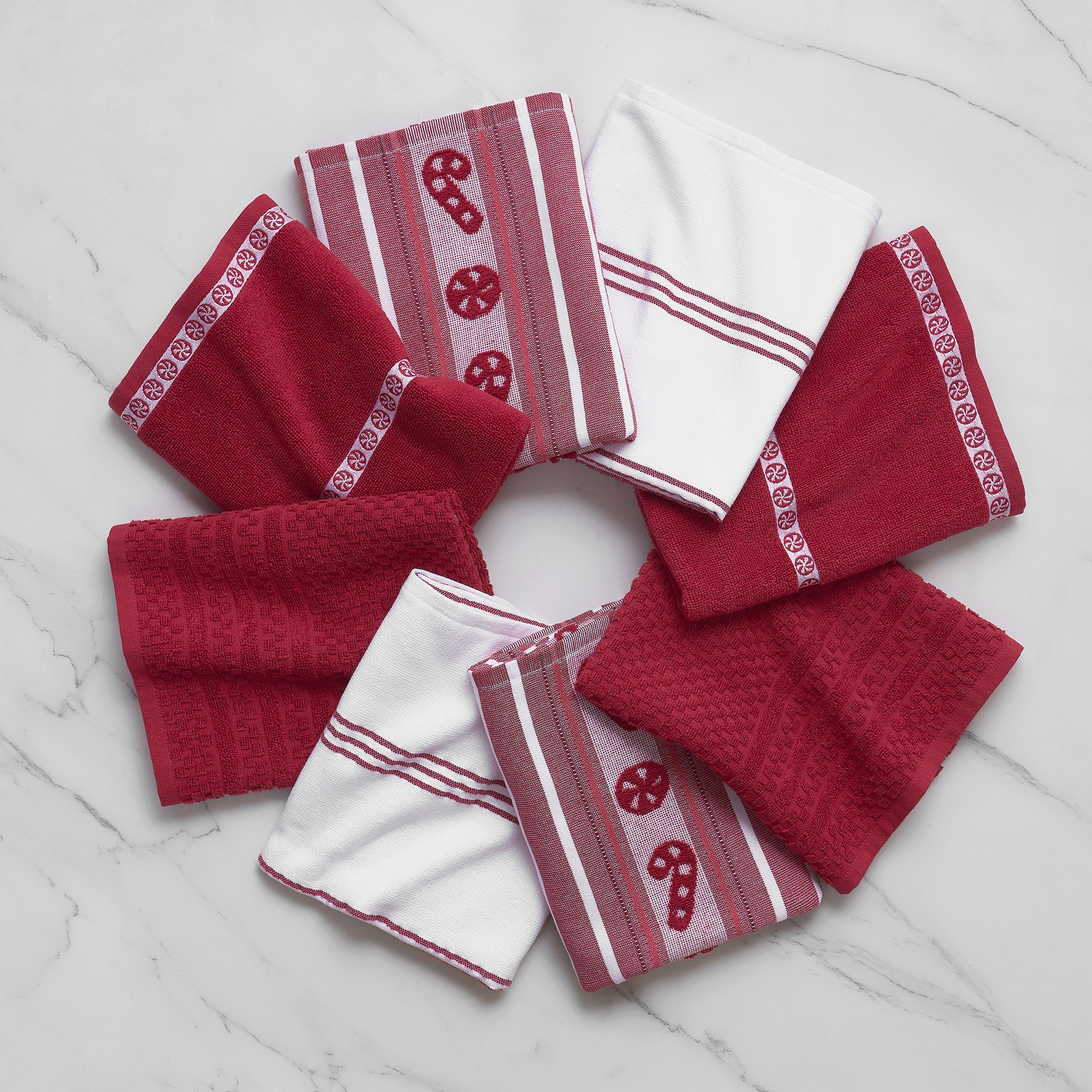 Holiday Kitchen Towels, 8-pack