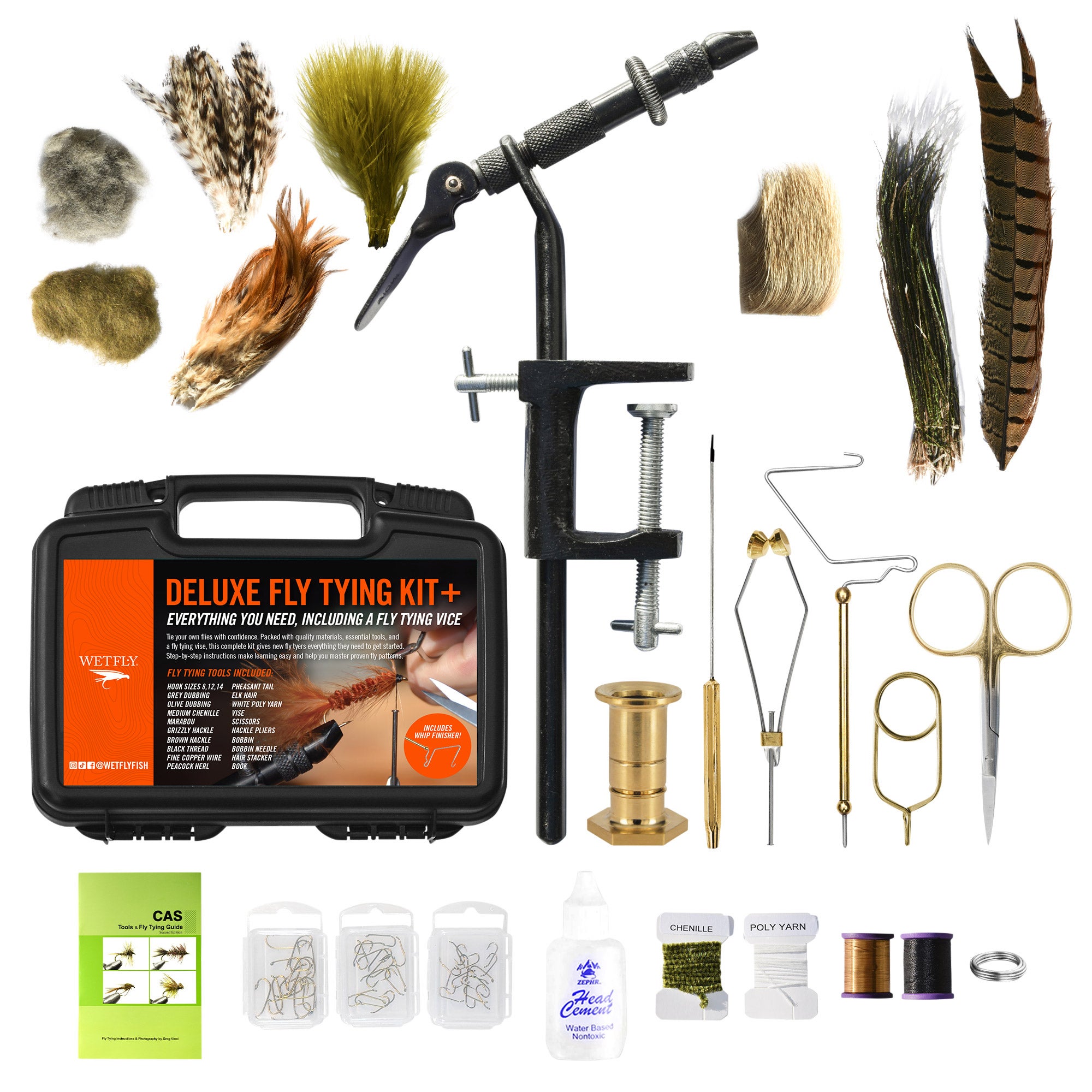 WETFLY Deluxe Fly Tying Kit Plus