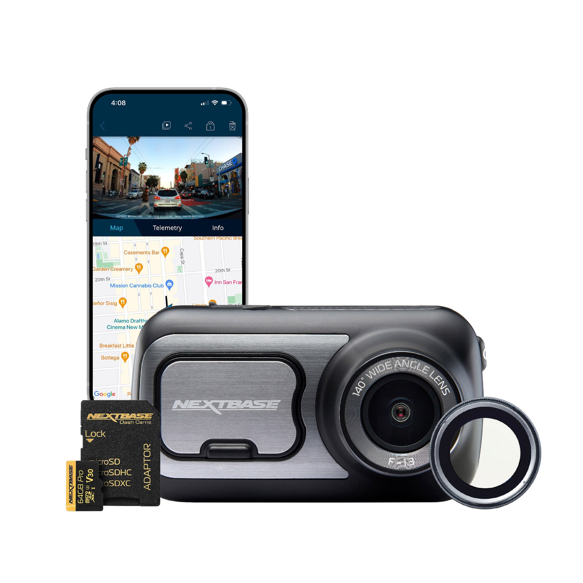Nextbase 422GW 1440p Dash Cam Bundle