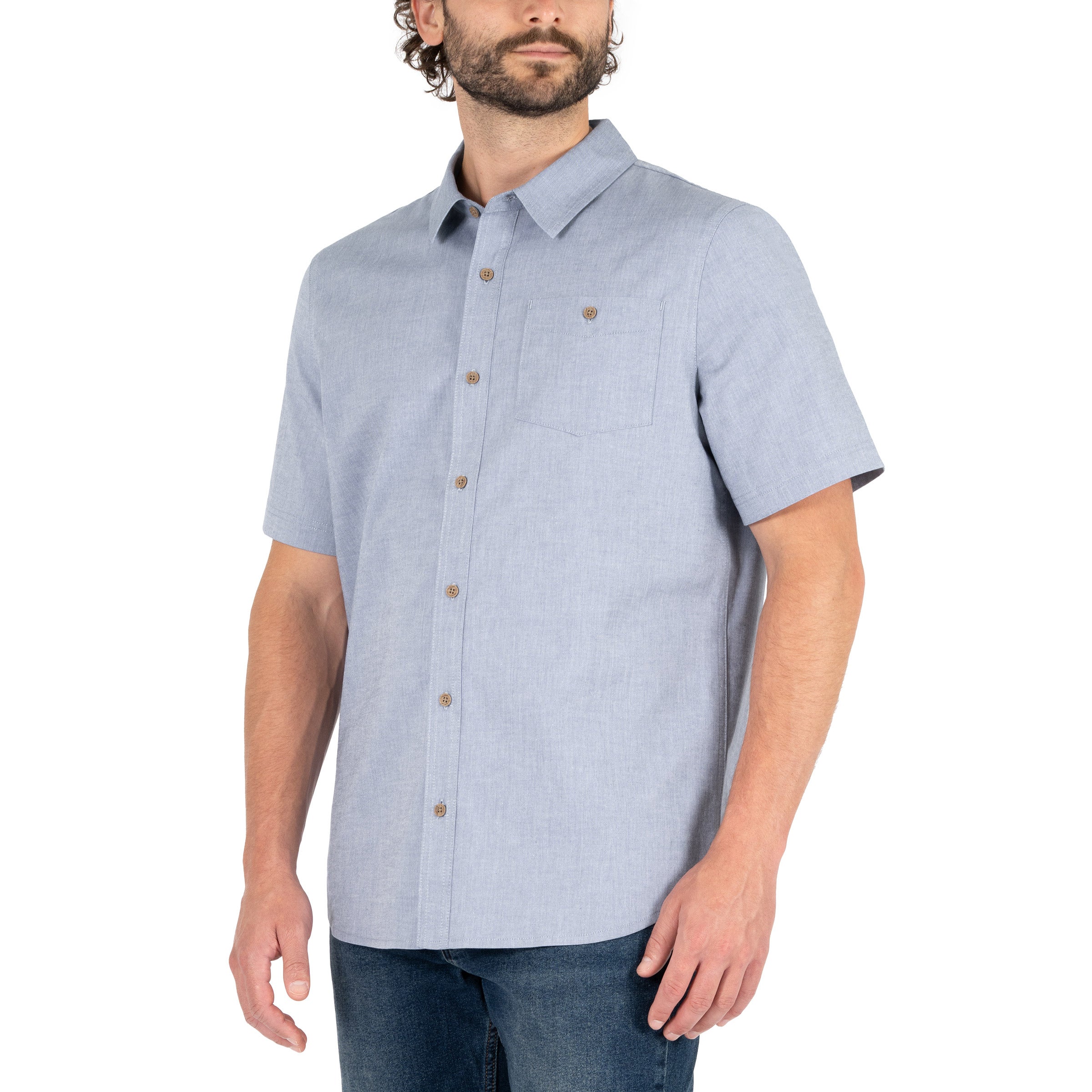 Colorado Clothing Men's Short Sleeve Woven Shirt