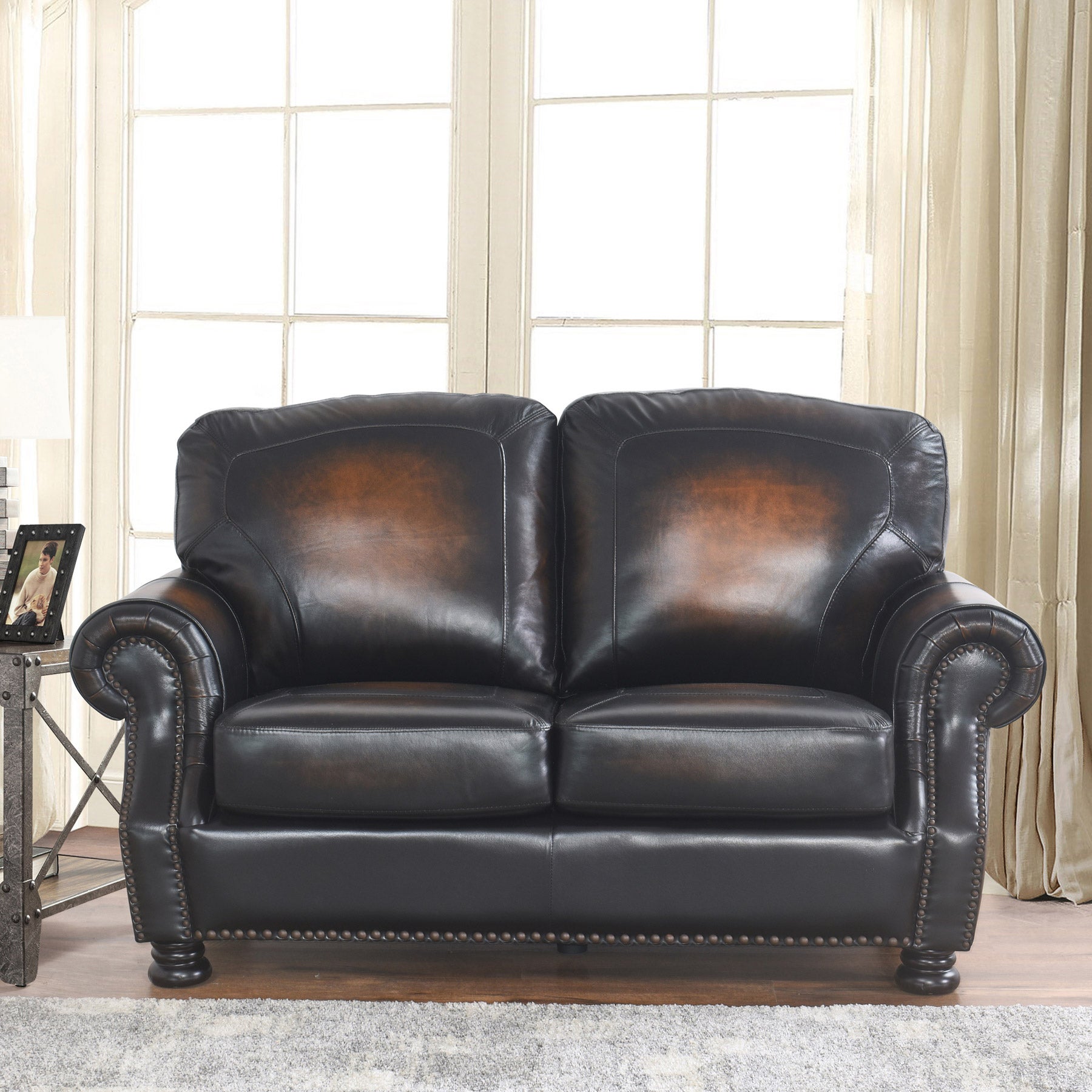 Ellis Leather Loveseat