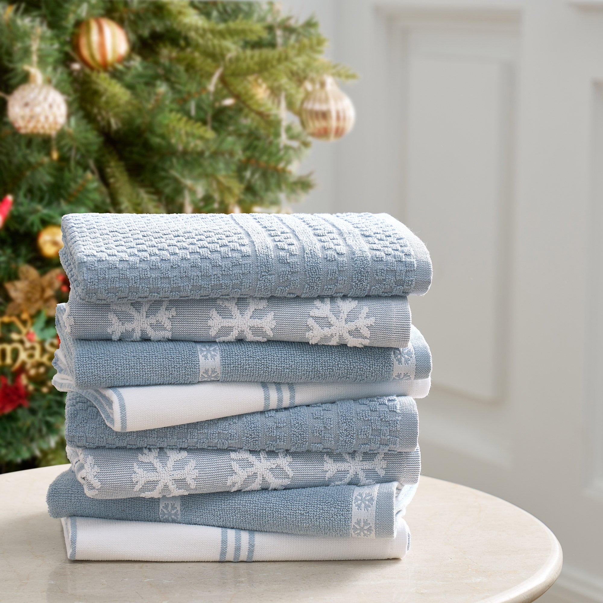Holiday Kitchen Towels, 8-pack
