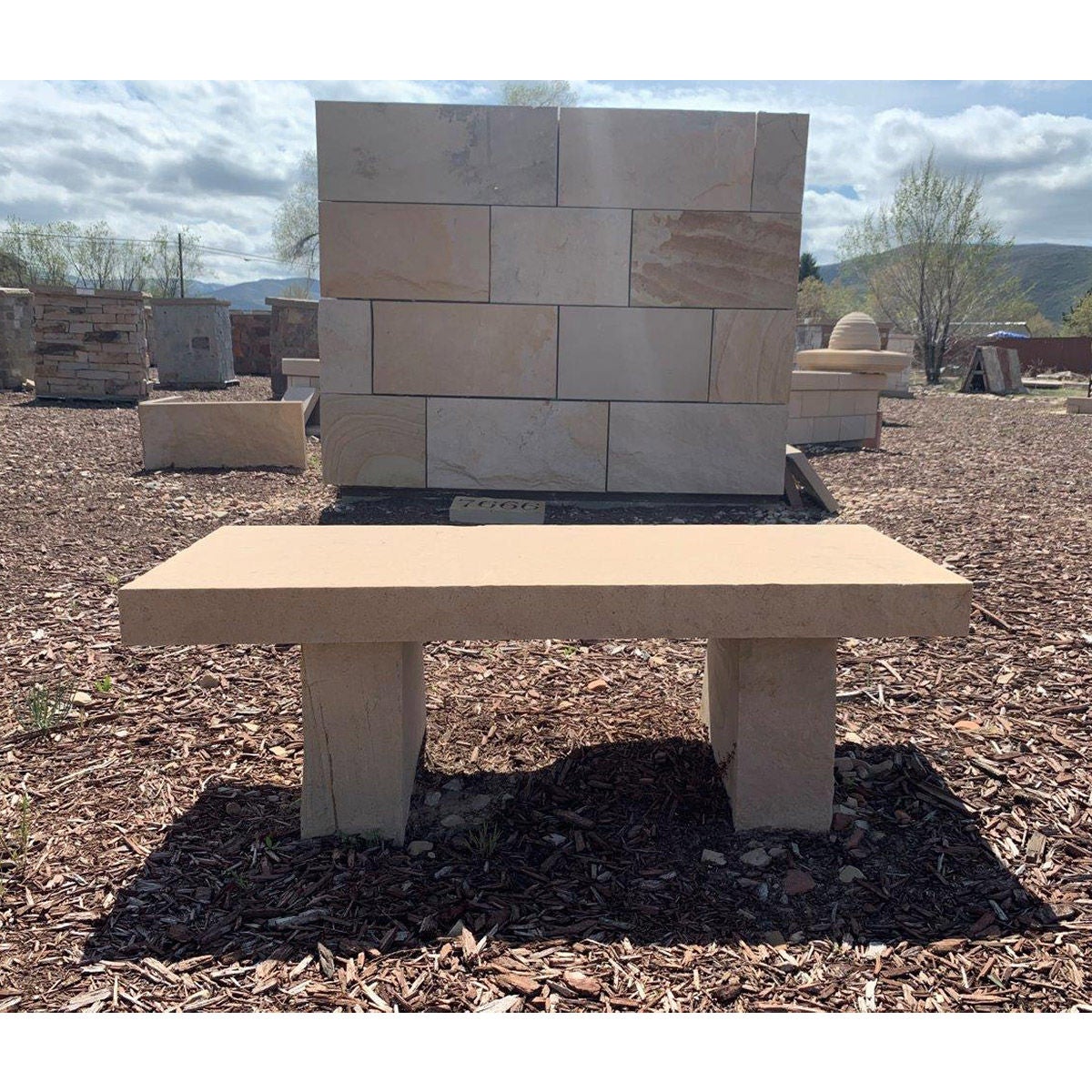 Natural Stone Bench