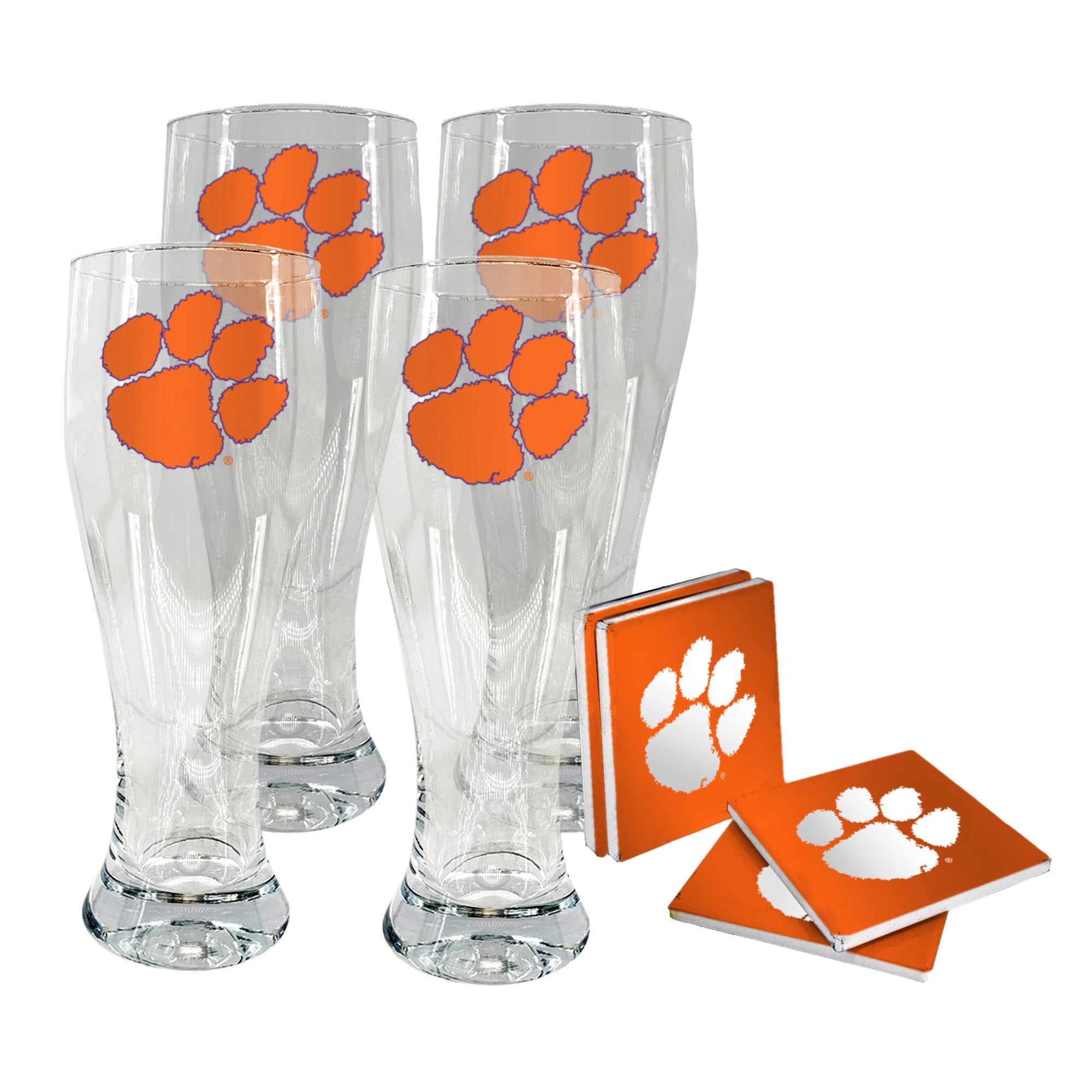 NCAA Pilsner & Coaster Set